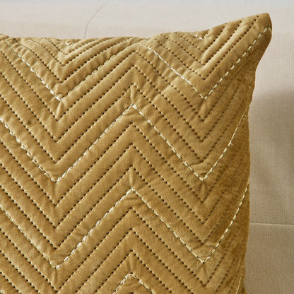 Ganora Zari Embroidered Cushion Cover - 40x40 cms