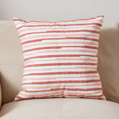 Aelina Broken Stripe Filled Cushion - 45x45 cms