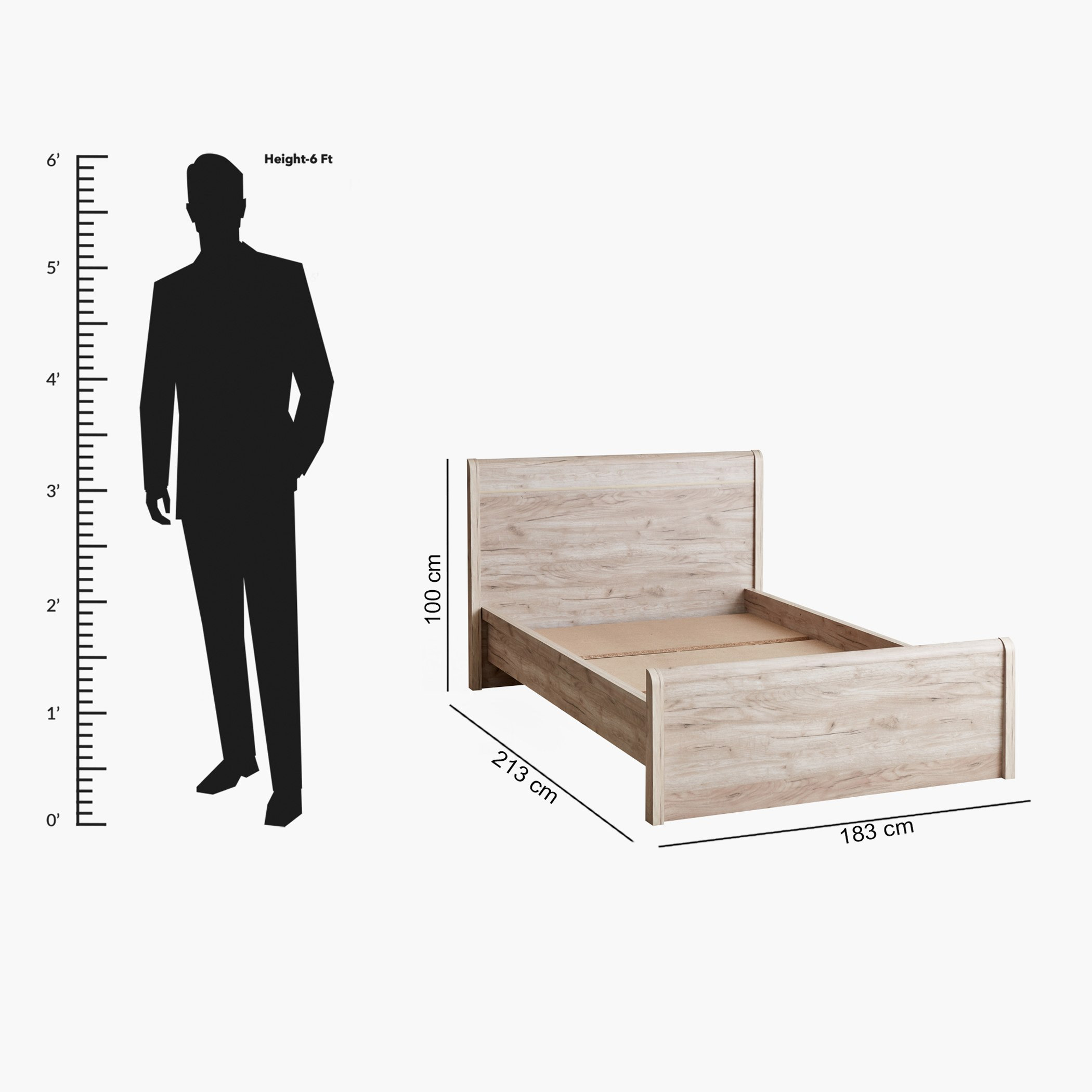 Chelsea Twin Bed - 120x200 cm-hbxbedroom-bedsandbedsets-beds-twin-image-13