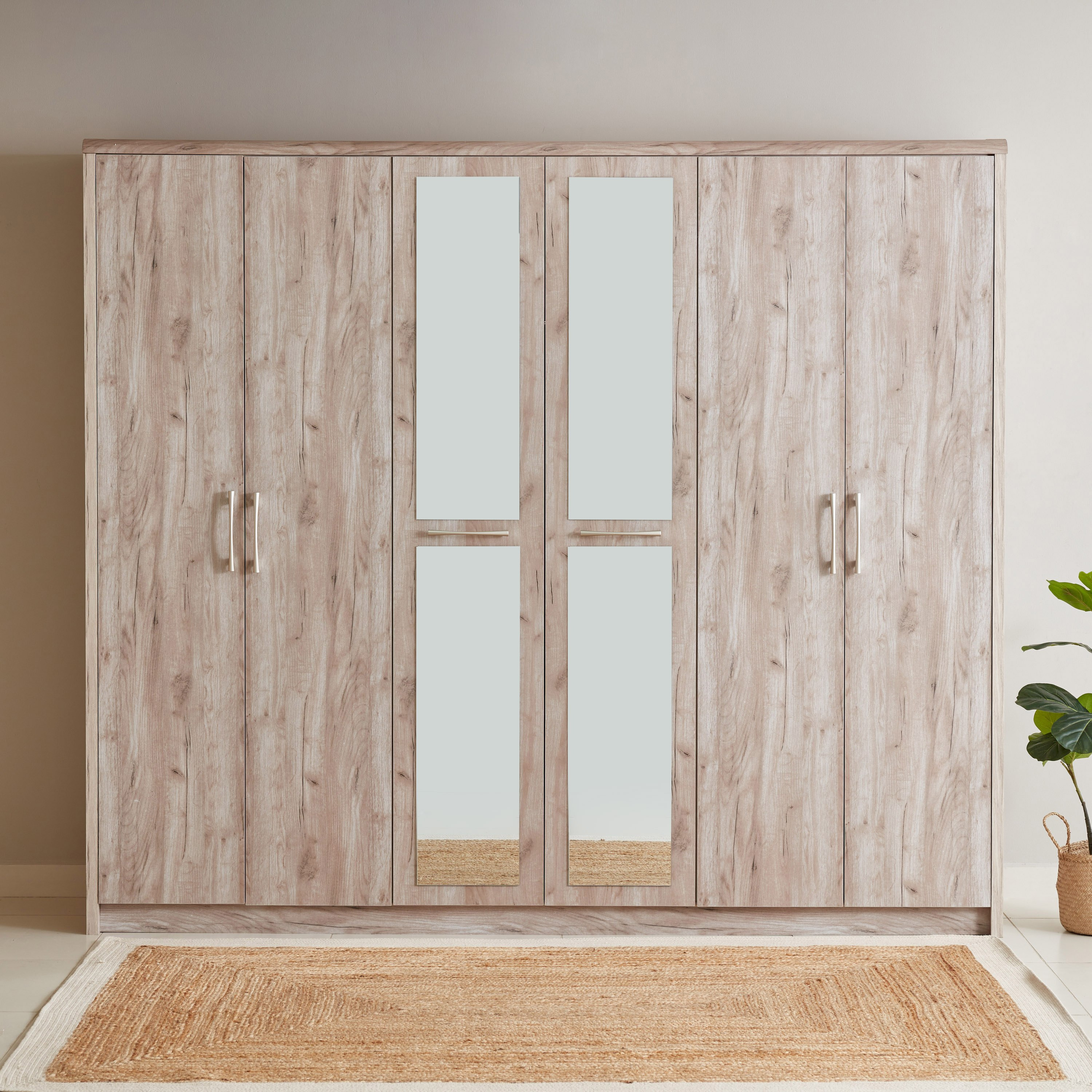 Chelsea 6-Door Wardrobe with Mirror-hbxfurniture-wardrobes-image-1