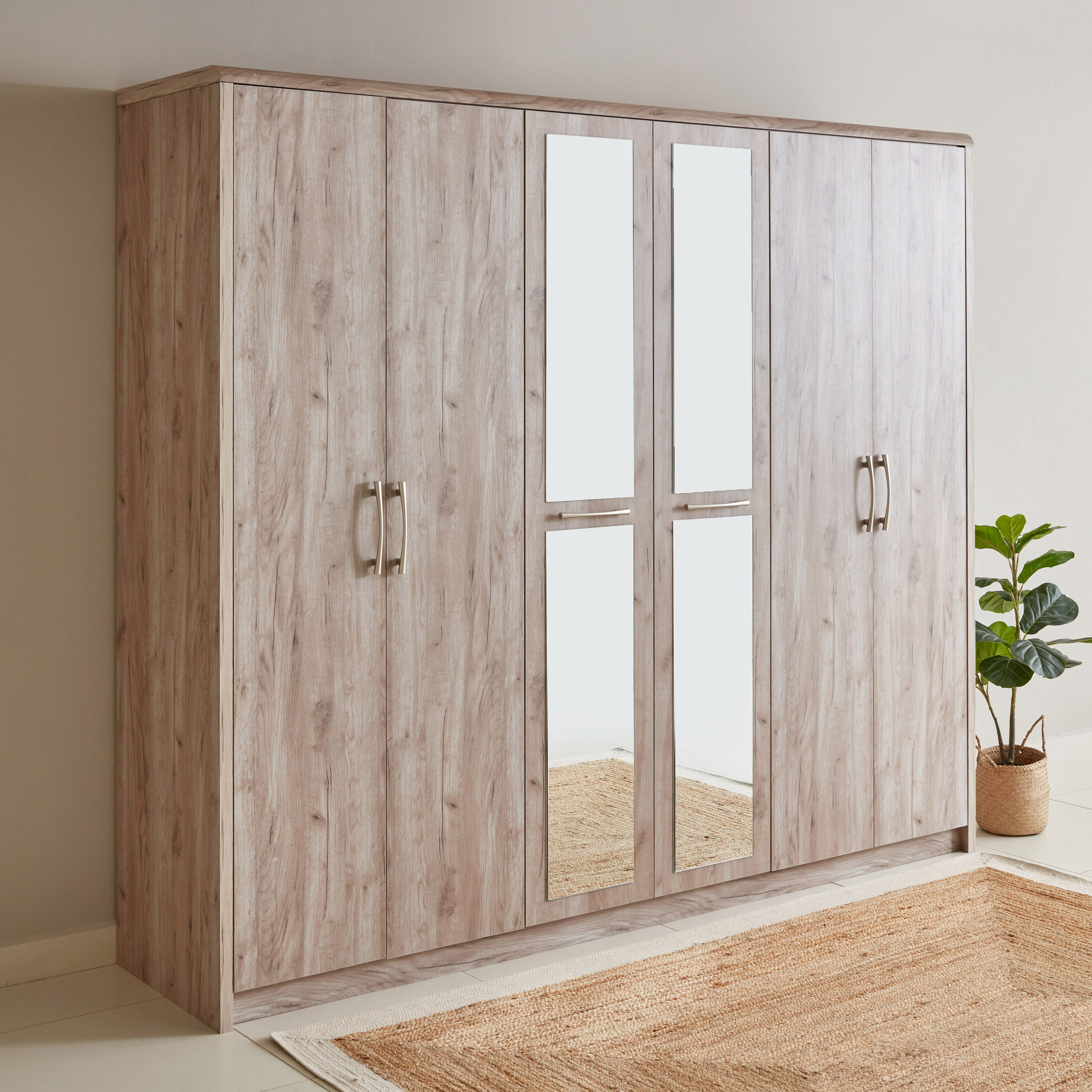 Chelsea 6-Door Wardrobe with Mirror-hbxfurniture-wardrobes-image-2