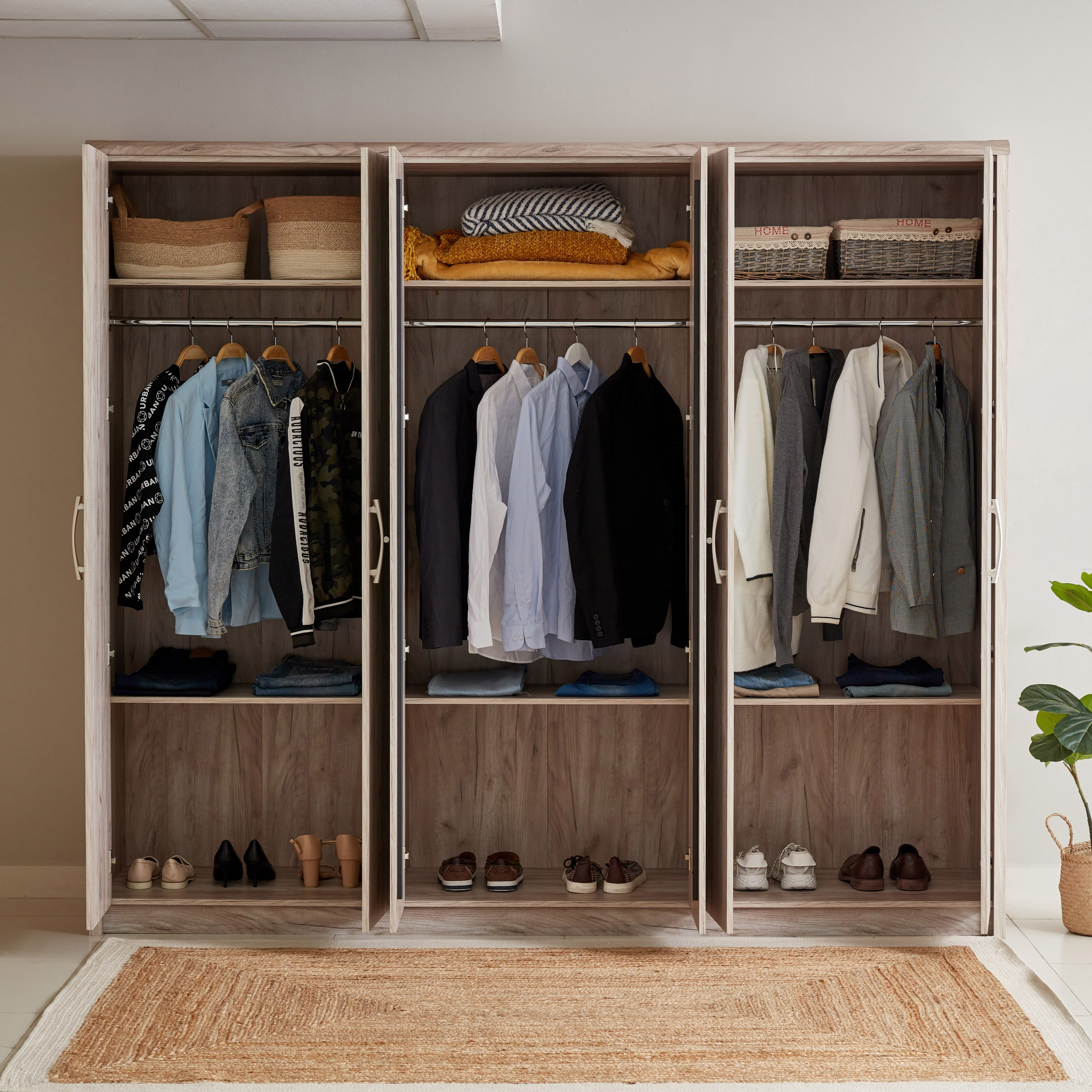 Chelsea 6-Door Wardrobe with Mirror-hbxfurniture-wardrobes-image-3