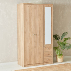 Nordica 3-Door Wardrobe with Mirror and 3 Drawers