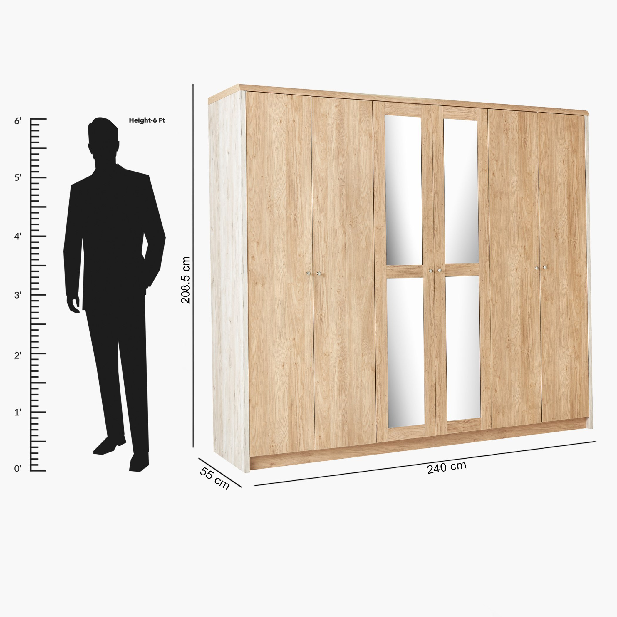 خزانة ملابس 6 أبواب بمرآة من نورديكا-hbxfurniture-wardrobes-image-10