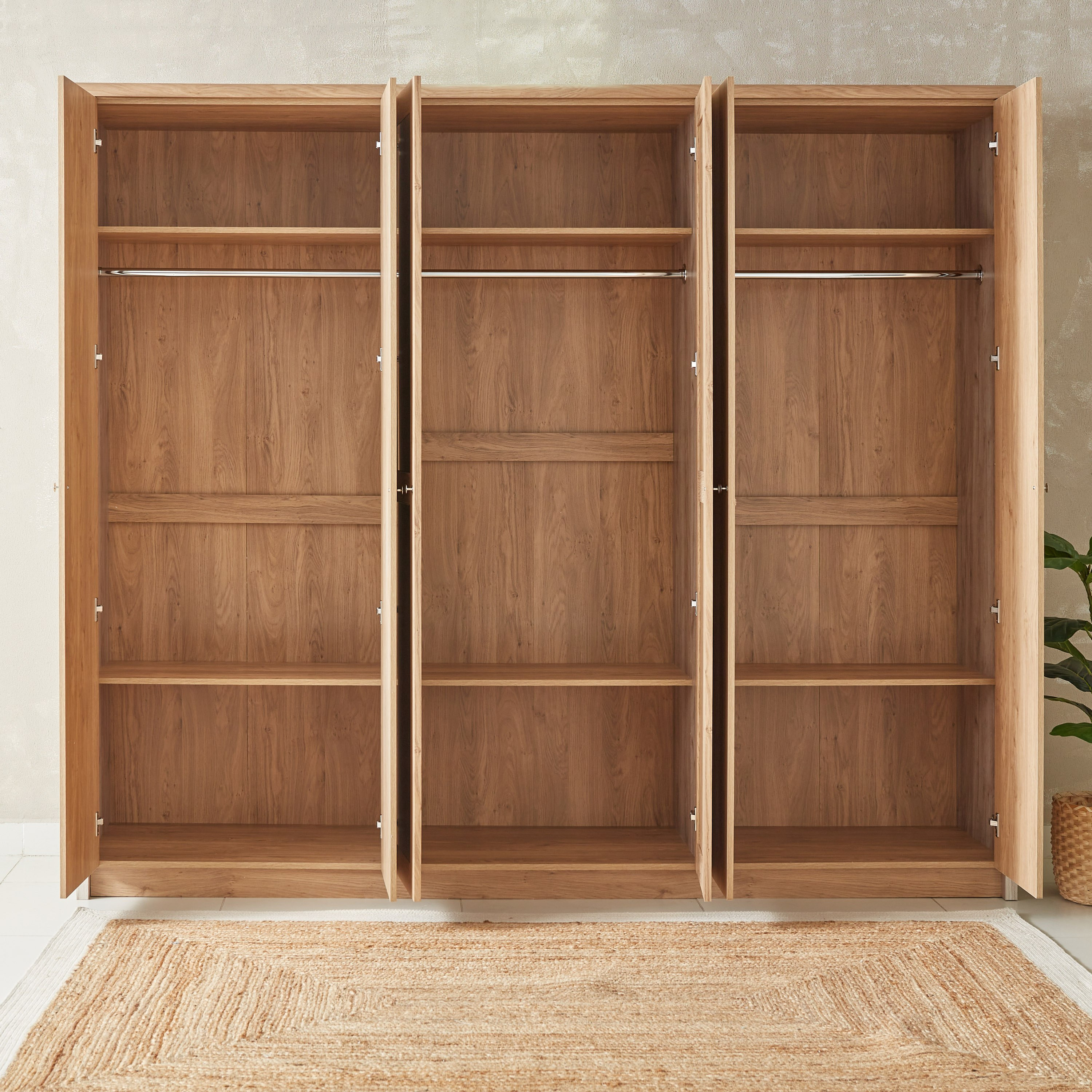 خزانة ملابس 6 أبواب بمرآة من نورديكا-hbxfurniture-wardrobes-image-4