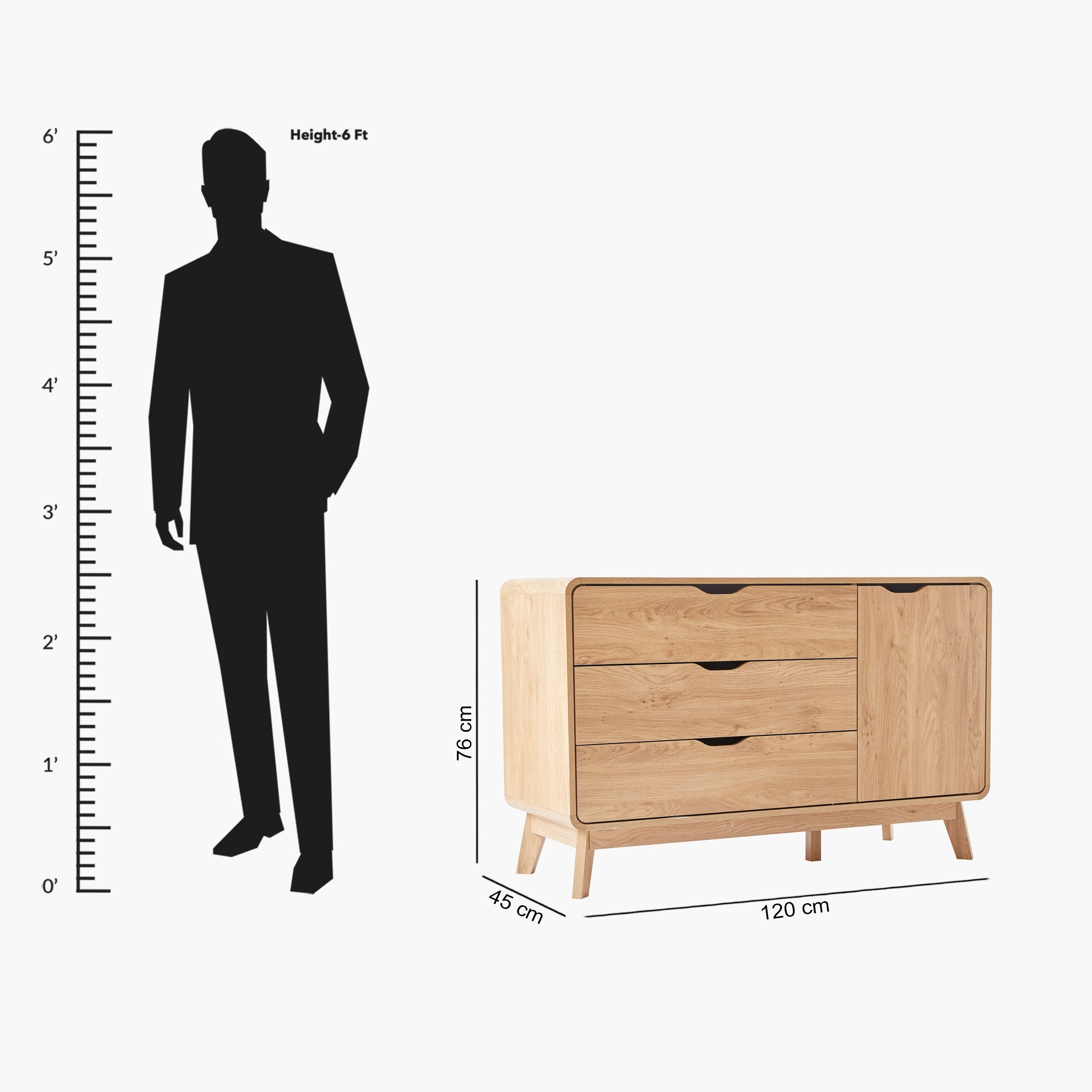 Nordica 3-Drawer 1-Door Master Dresser without Mirror -hbxfurniture-bedroom-dressersandmirrors-image-13