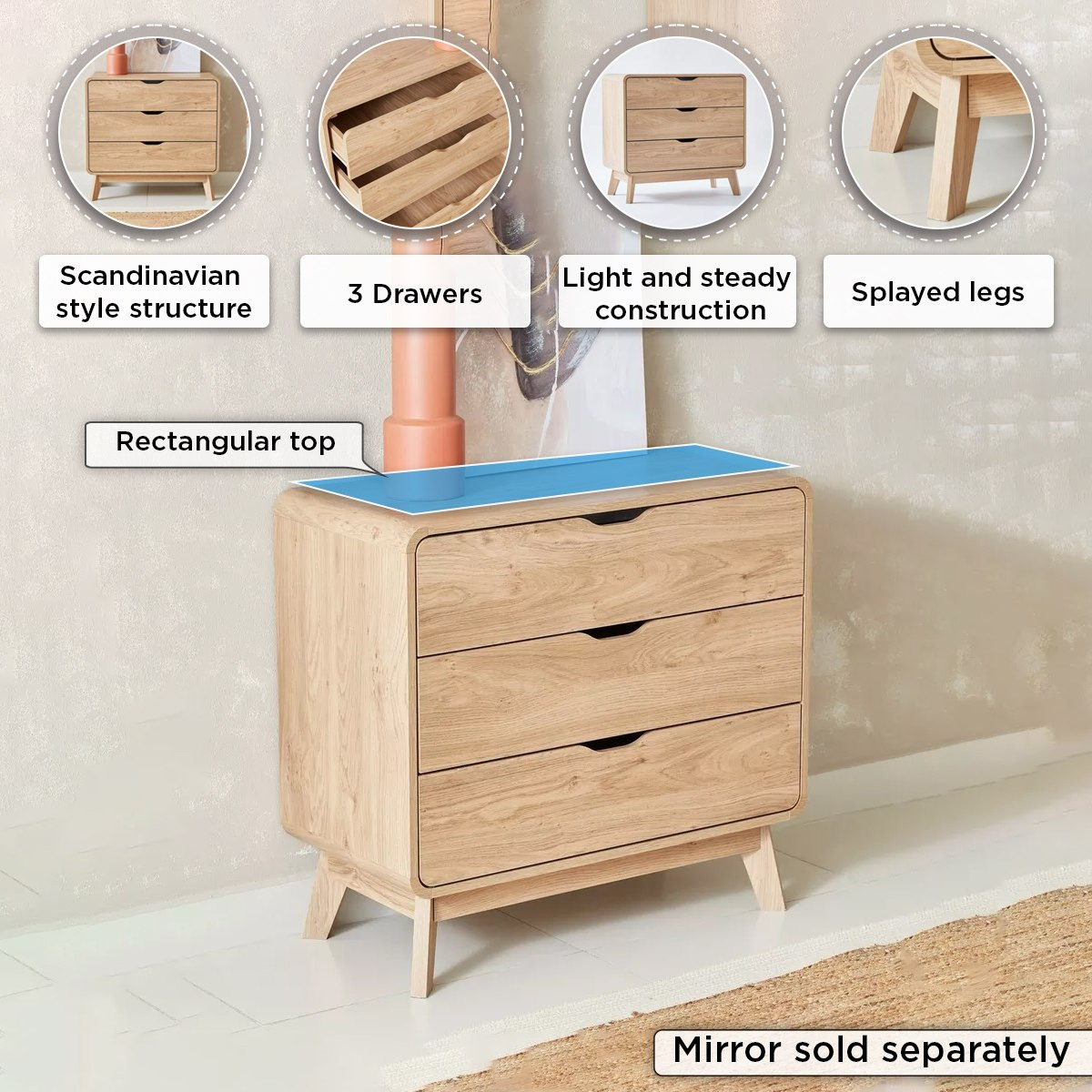 ⭐️ホワイトチェスト⭐️送料無料⭐️ Shop Stark Chest of 5-Drawers | Home Centre KSA