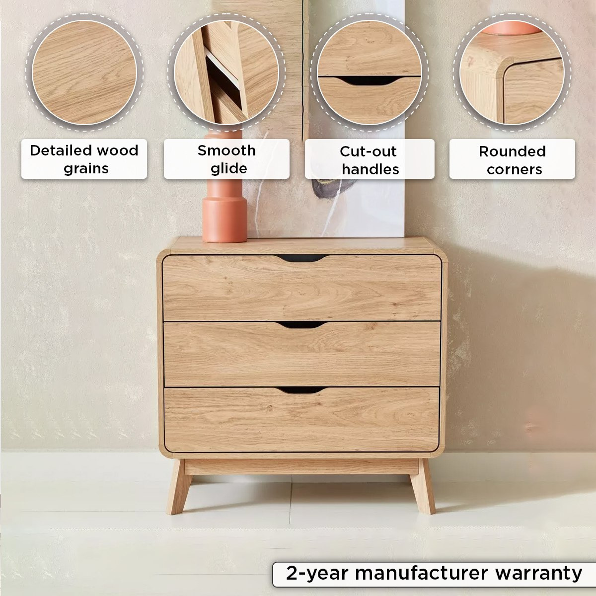 Nordica 3-Drawer Young Dresser without Mirror-hbxfurniture-kidsroom-kidsdressersandmirrors-image-4