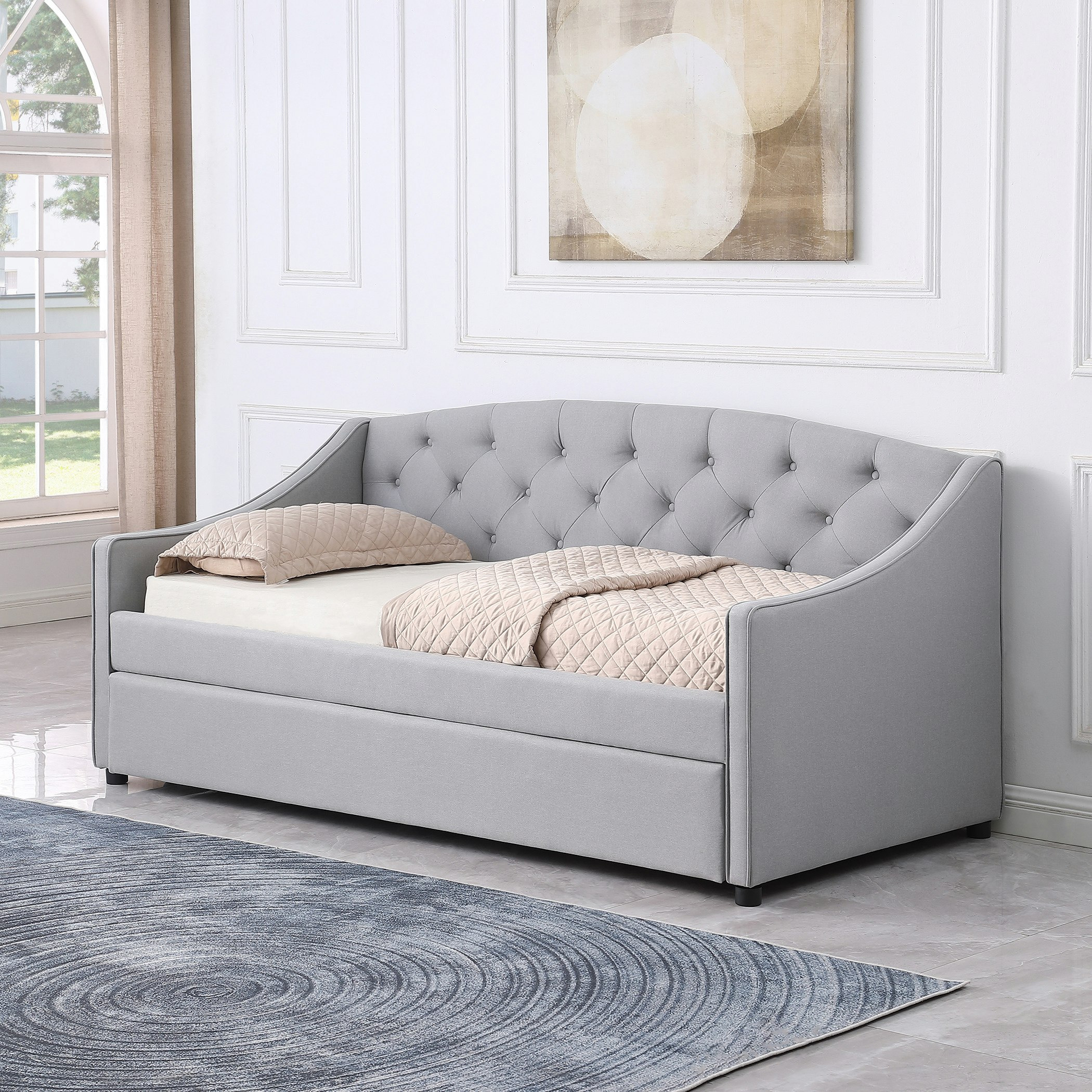 سرير نهاري مع وحدة قابلة للسحب من نورديكا - 90x200 سم-hbxbedroom-bedsandbedsets-daybeds-image-1