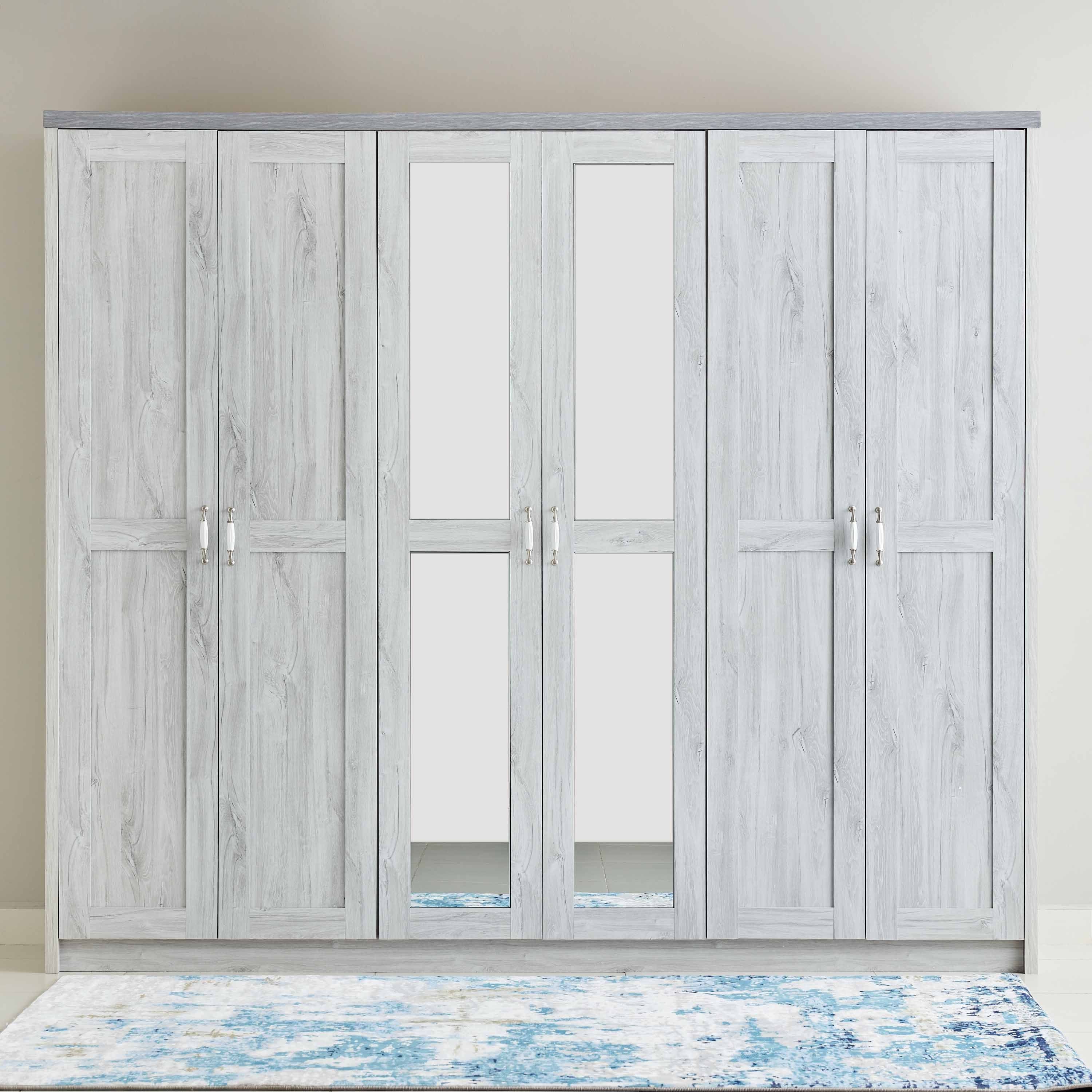 خزانة ملابس 6 أبواب بمرآة من أوستن-hbxfurniture-wardrobes-image-1
