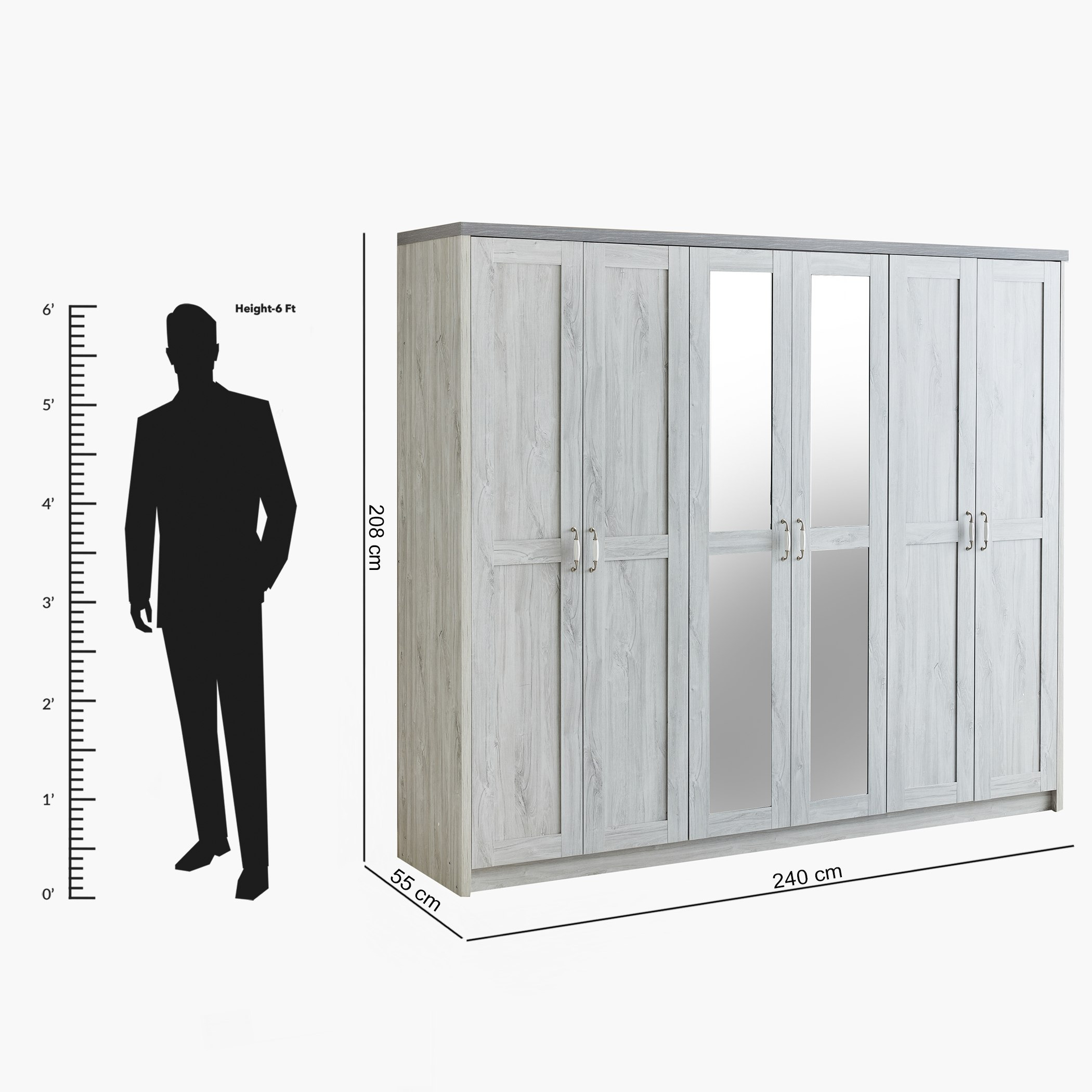 خزانة ملابس 6 أبواب بمرآة من أوستن-hbxfurniture-wardrobes-image-12