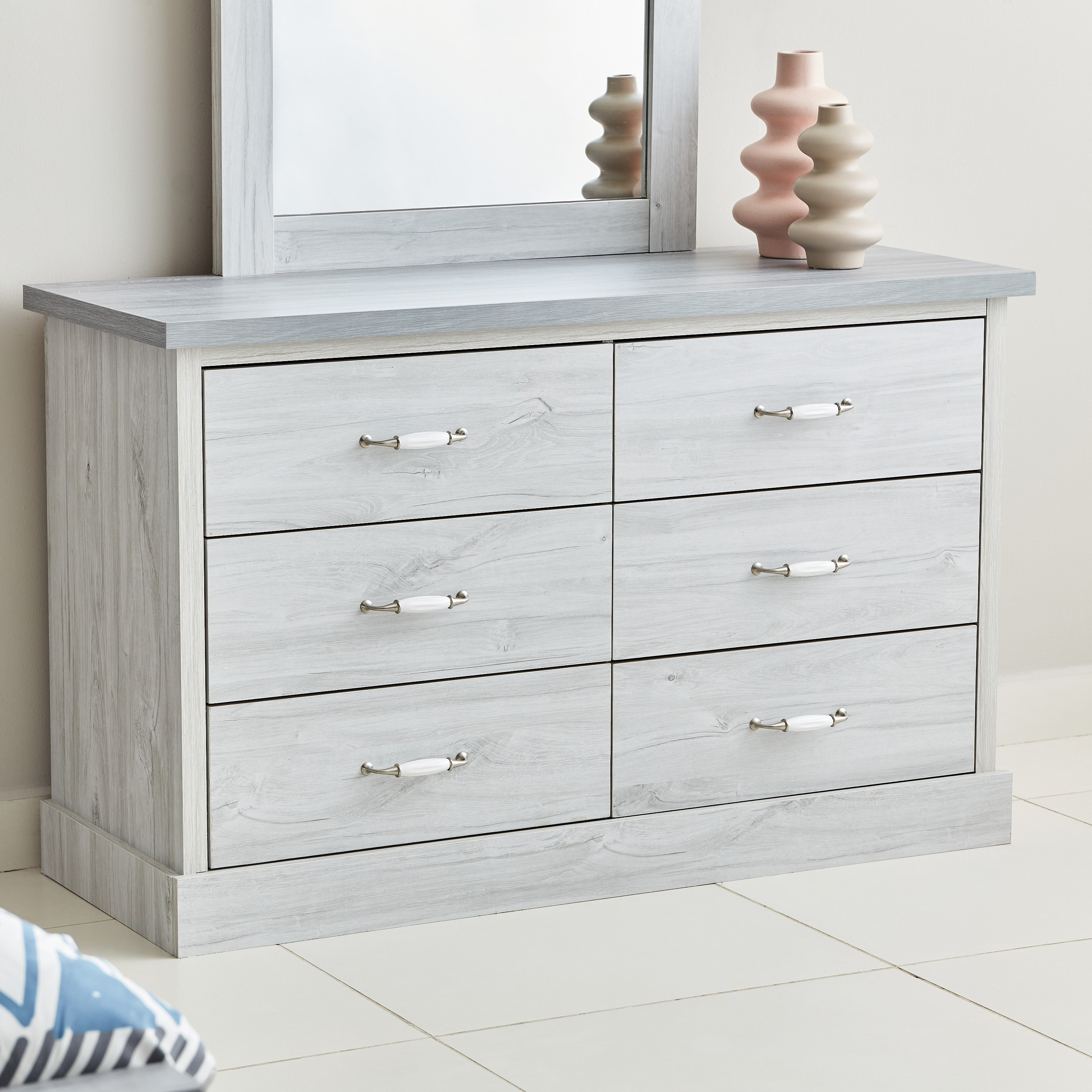طاولة تزيين ماستر 6 أدراج دون مرآة من أوستن-hbxfurniture-bedroom-dressersandmirrors-image-2