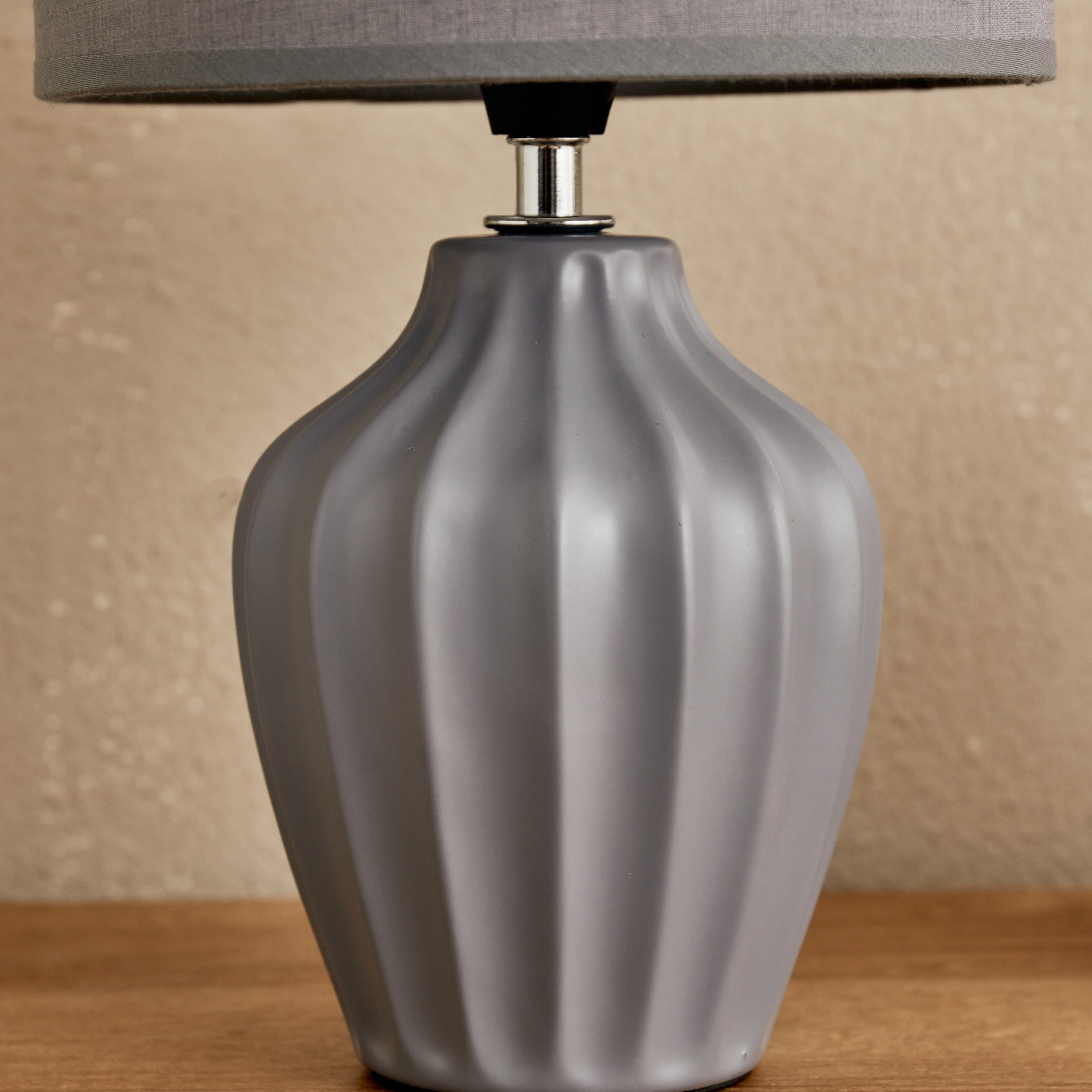 مصباح طاولة سيراميك من كلارك - 18x18x32.5 سم-hbxlivingroom-lighting-tablelamps-image-4