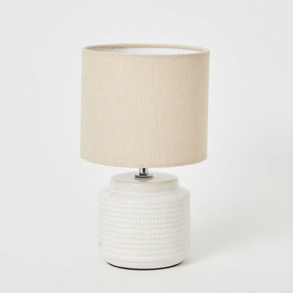 Clarc Ceramic Table Lamp - 15x15x25 cms