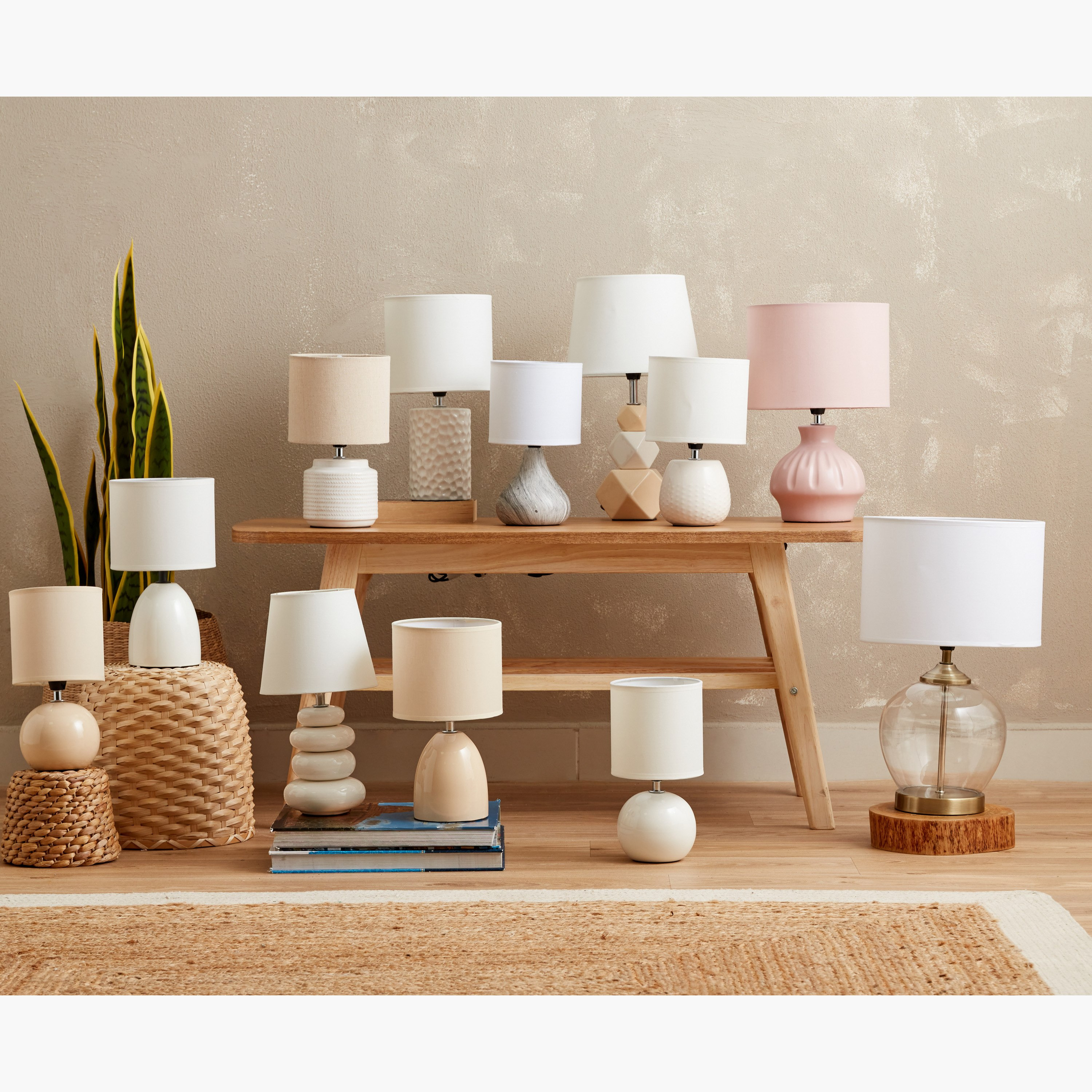 مصباح طاولة سيراميك من كلارك - 22x22x34 سم-hbxlivingroom-lighting-tablelamps-image-7