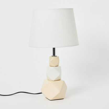 Clarc Ceramic Table Lamp - 21.5x21.5x38 cm