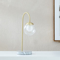 Clarc Glass and Metal Table Lamp - 22.5x15x41 cm