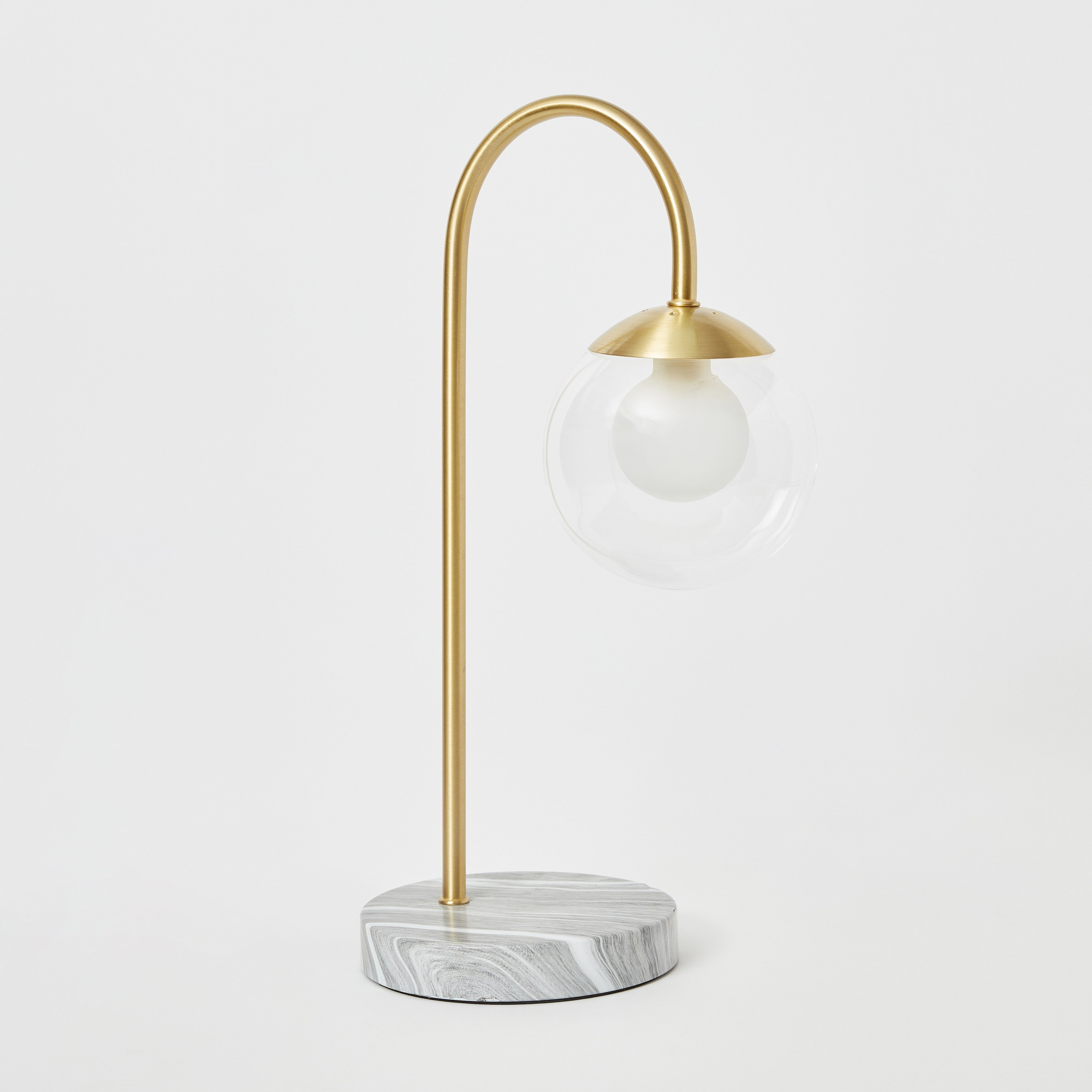 مصباح طاولة زجاج ومعدن من كلارك - 22.5x15x41 سم-hbxlivingroom-lighting-tablelamps-image-6