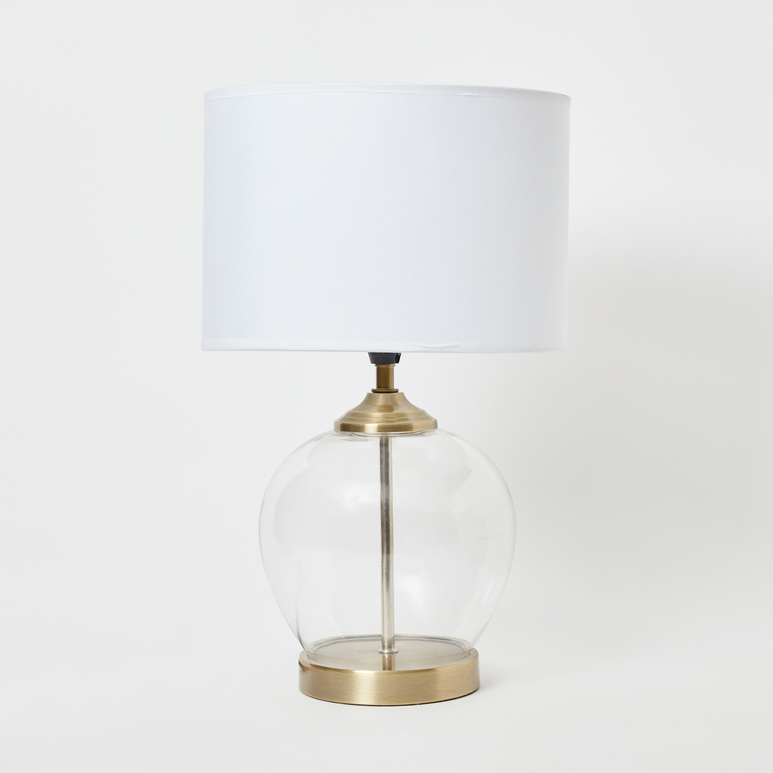 مصباح طاولة زجاج ومعدن من كلارك - 26x26x42 سم-hbxlivingroom-lighting-tablelamps-image-6
