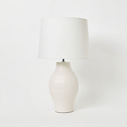 Clarc Ceramic Table Lamp - 32x32x55 cms