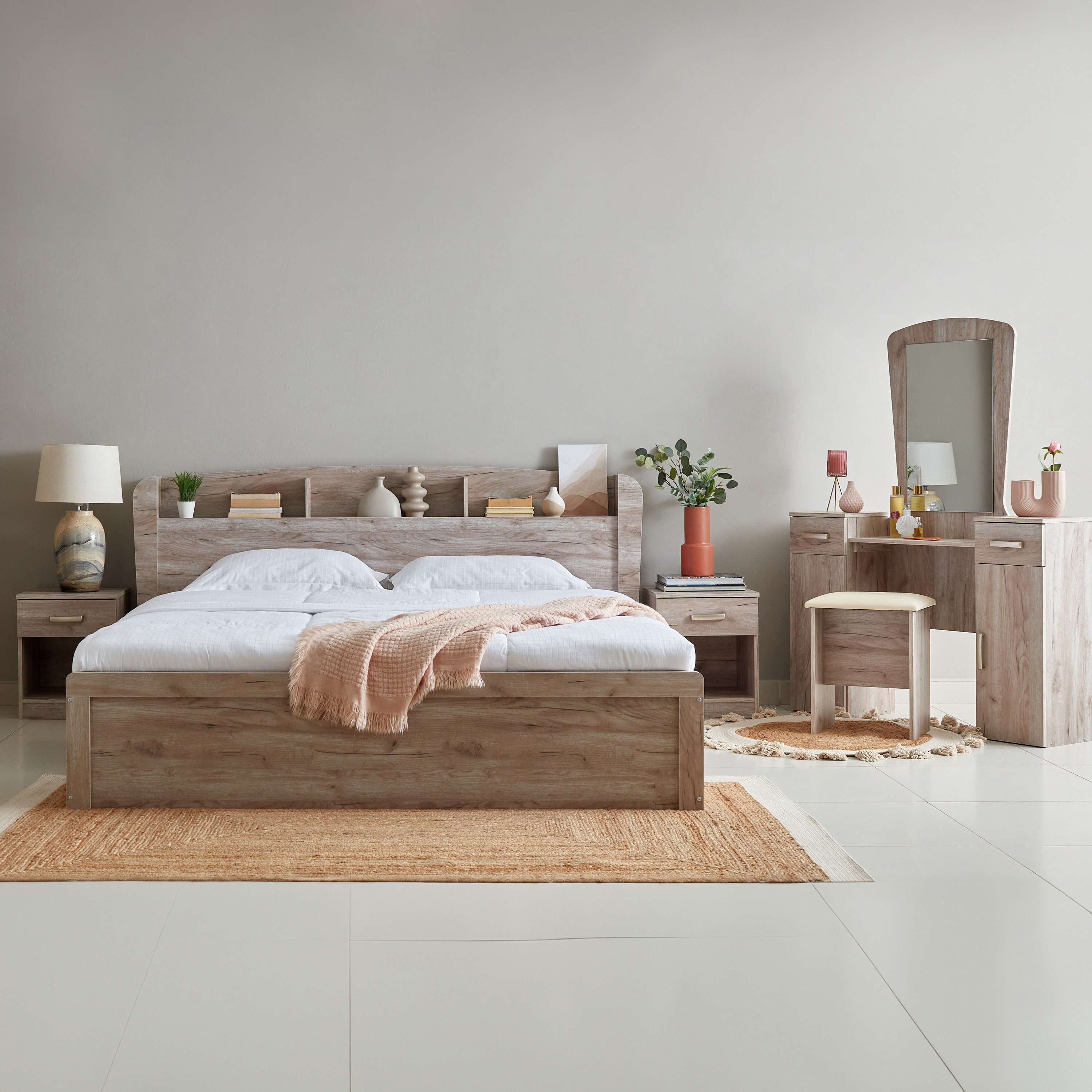 طقم غرفة نوم كينج 6 قطع - كينت من موڤو - 180×200 سم-hbxbedroom-bedsandbedsets-bedroomsets-king-image-1