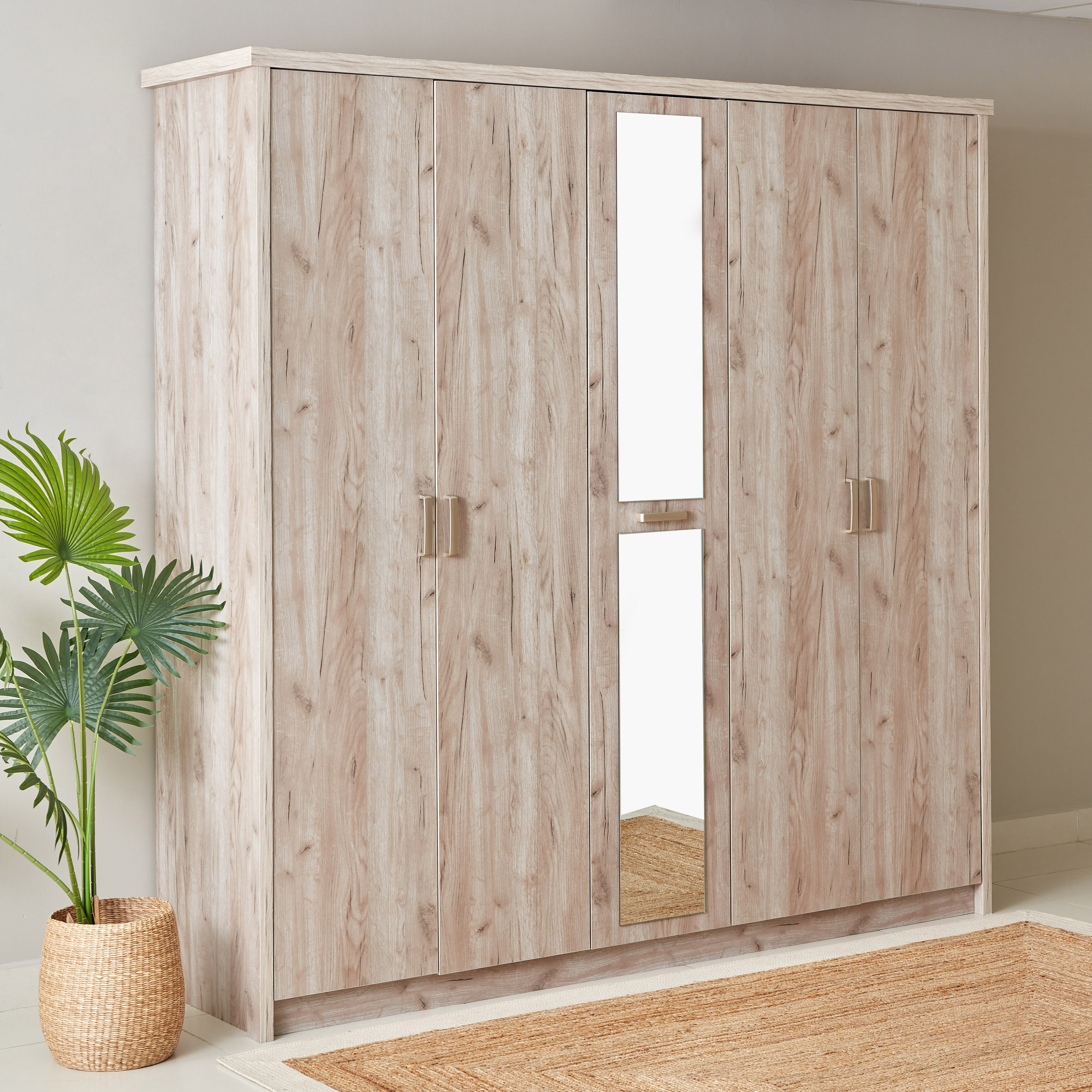 خزانة ملابس 5 أبواب مع مرآة - كينت من موڤو-hbxfurniture-wardrobes-image-2