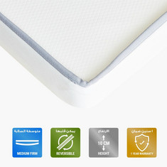 iCody Next Kids' Foam Mattress with Washable Cover - 70x130x10 cms