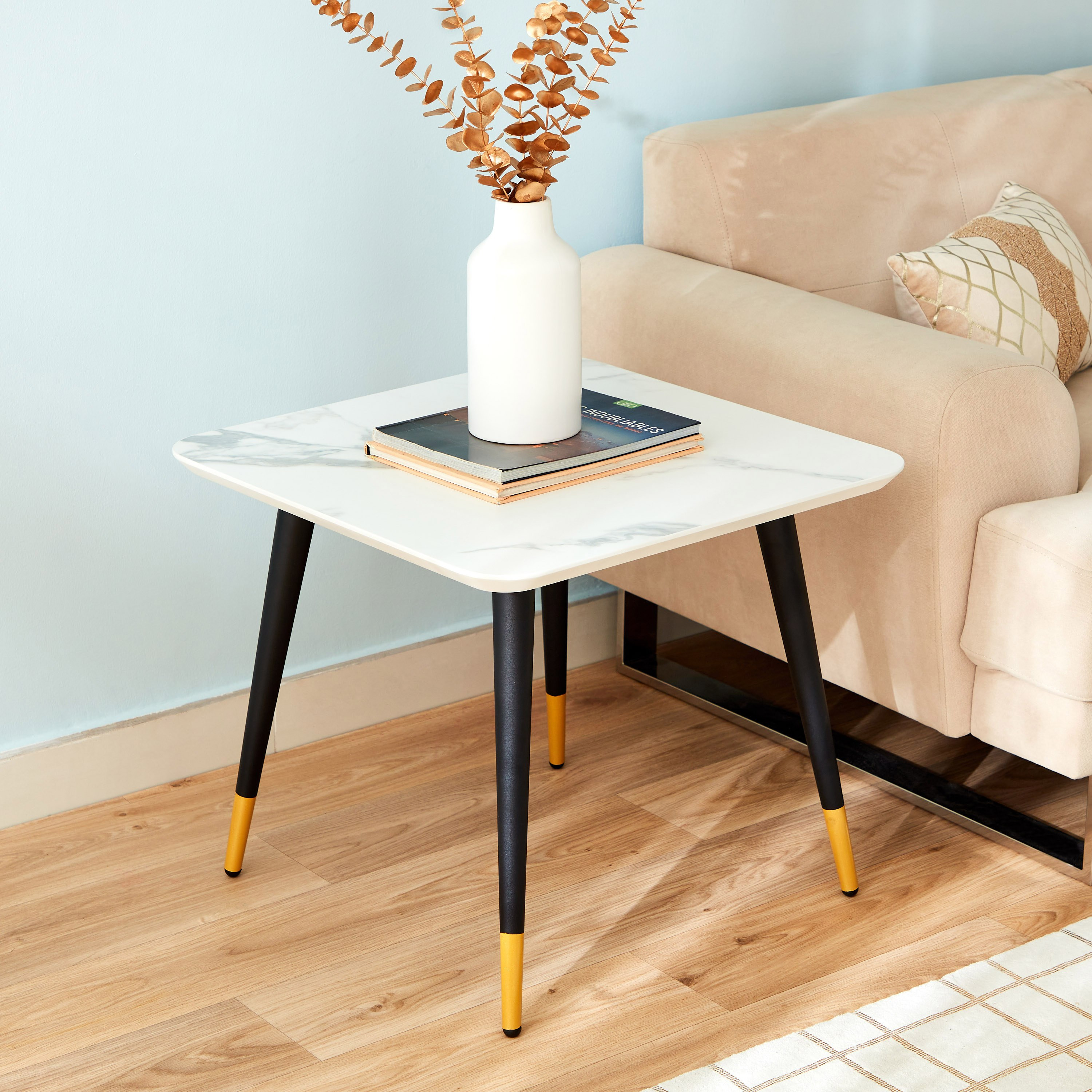 طاولة جانبية بسطح رخام صناعي من مارلو-hbxfurniture-livingroom-endtables-image-1