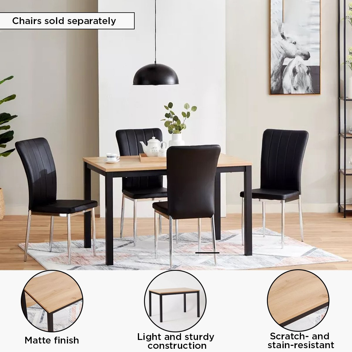 طاولة سفرة 4 مقاعد من أوربان-hbxfurniture-diningtablesandsets-diningtables-fourseater-image-4