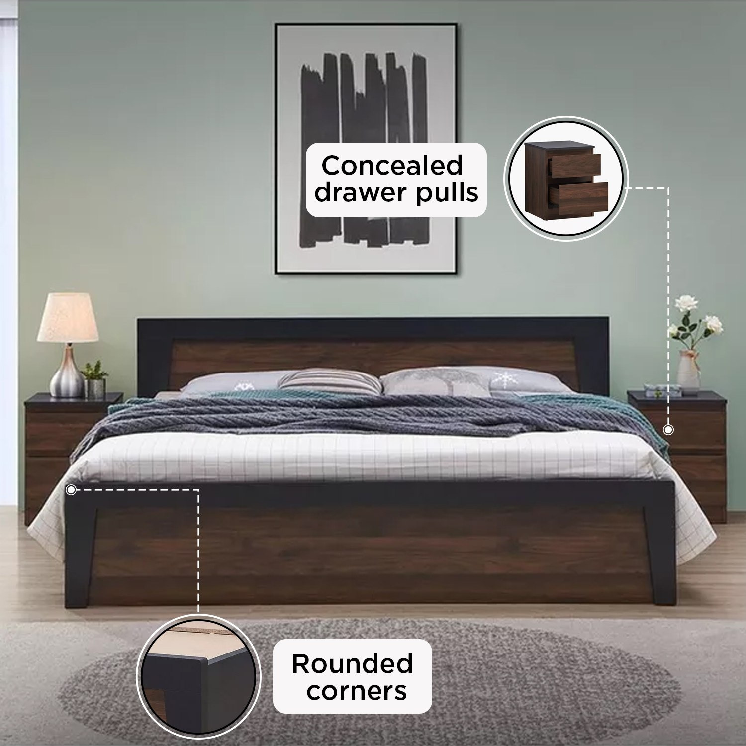 طقم غرفة نوم كينج 5 قطع - برايم من موڤو - 200x180 سم-hbxbedroom-bedsandbedsets-bedroomsets-king-image-22