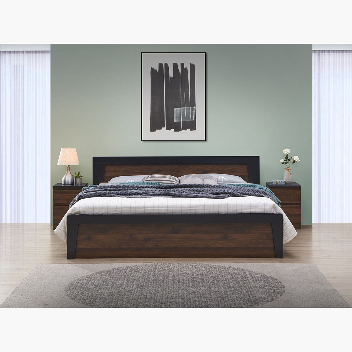 طقم غرفة نوم كينج 5 قطع - برايم من موڤو - 200x180 سم-hbxbedroom-bedsandbedsets-bedroomsets-king-image-2