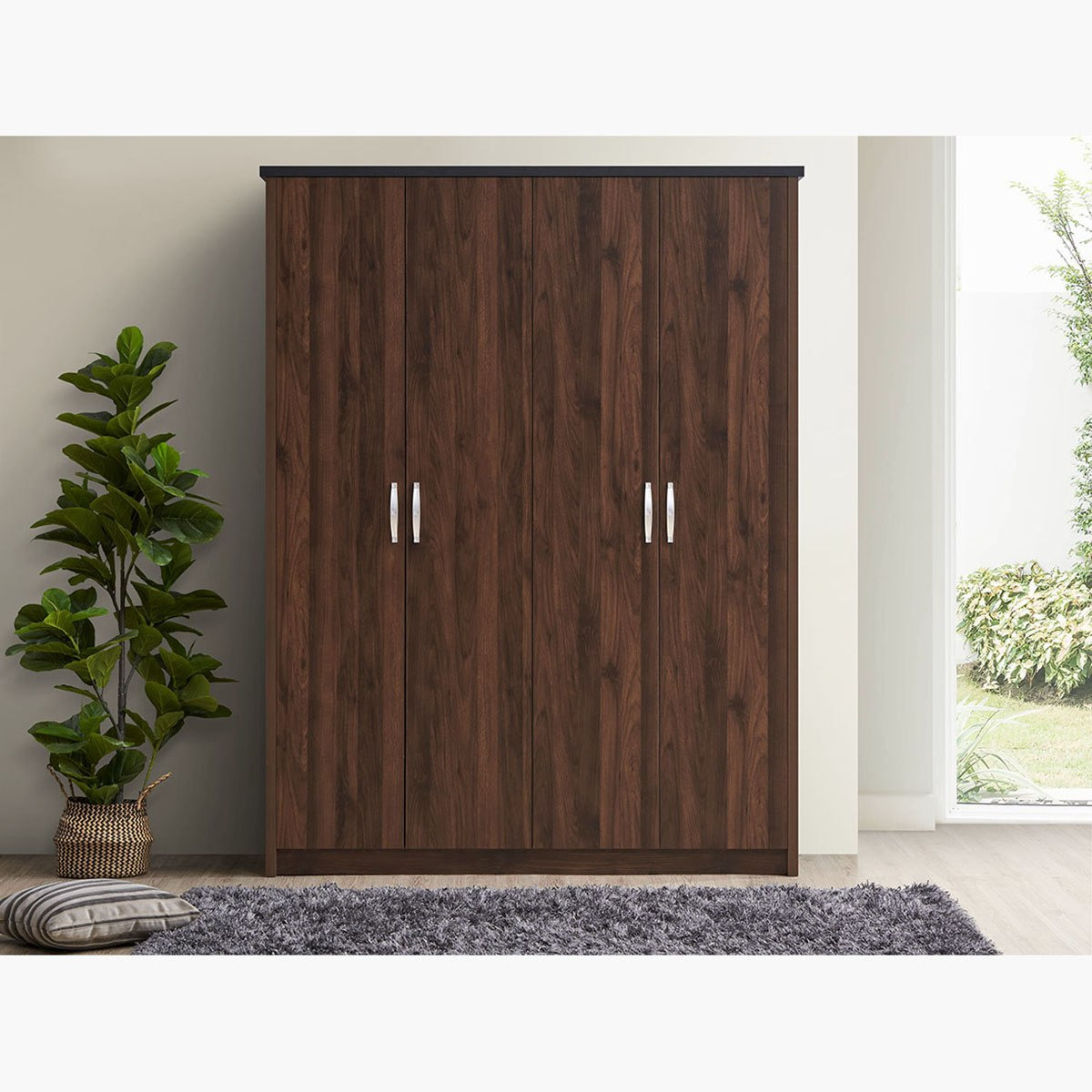 خزانة ملابس 4 أبواب - برايم من موڤو-hbxfurniture-wardrobes-image-1