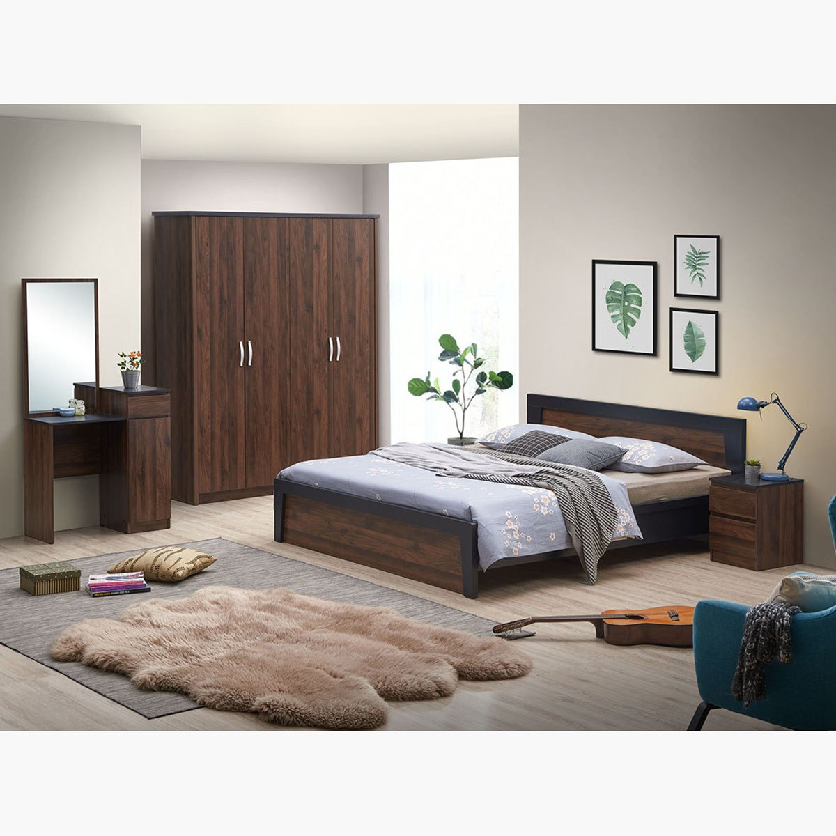 خزانة ملابس 4 أبواب - برايم من موڤو-hbxfurniture-wardrobes-image-6