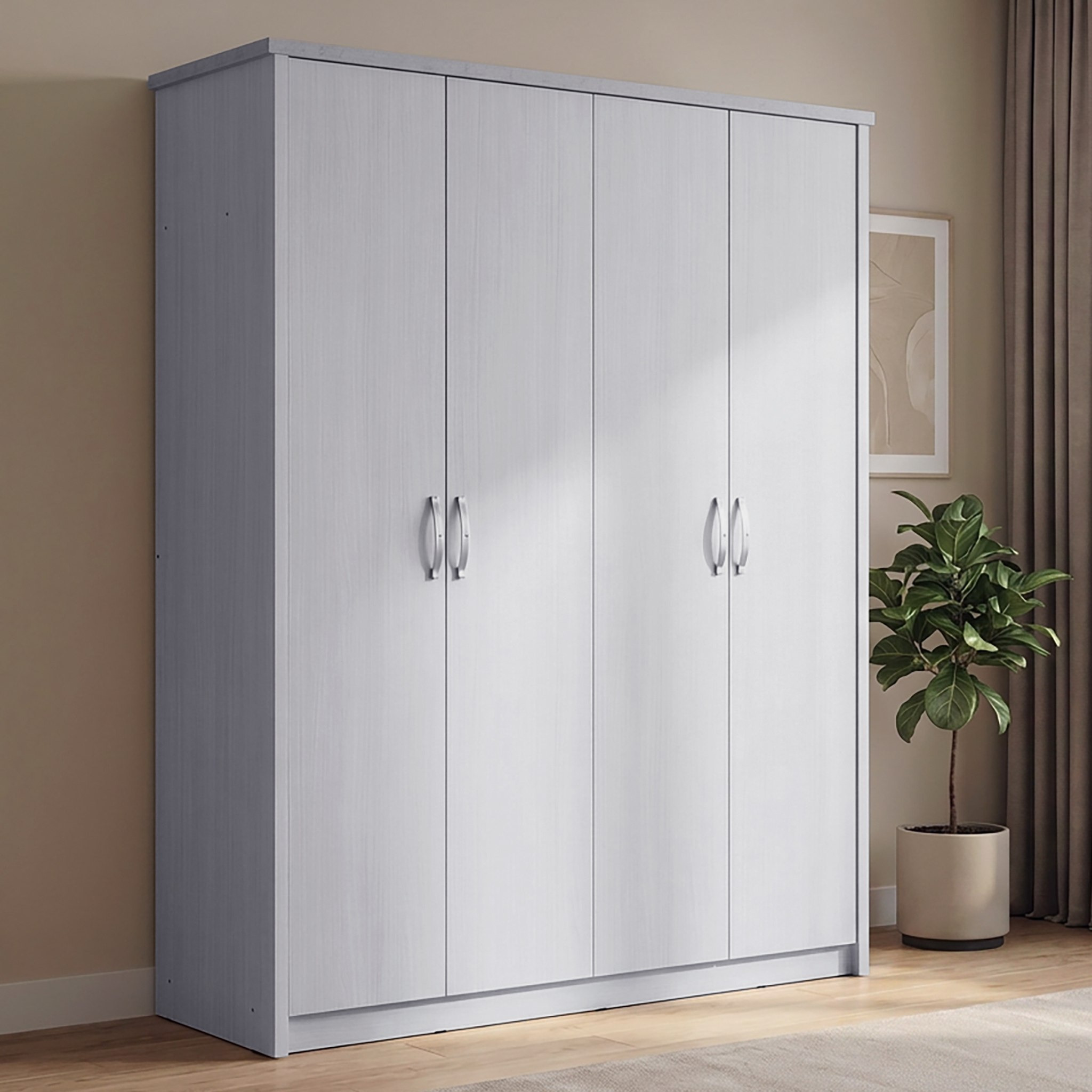 Movo Prime 4-Door Wardrobe-hbxfurniture-wardrobes-image-1