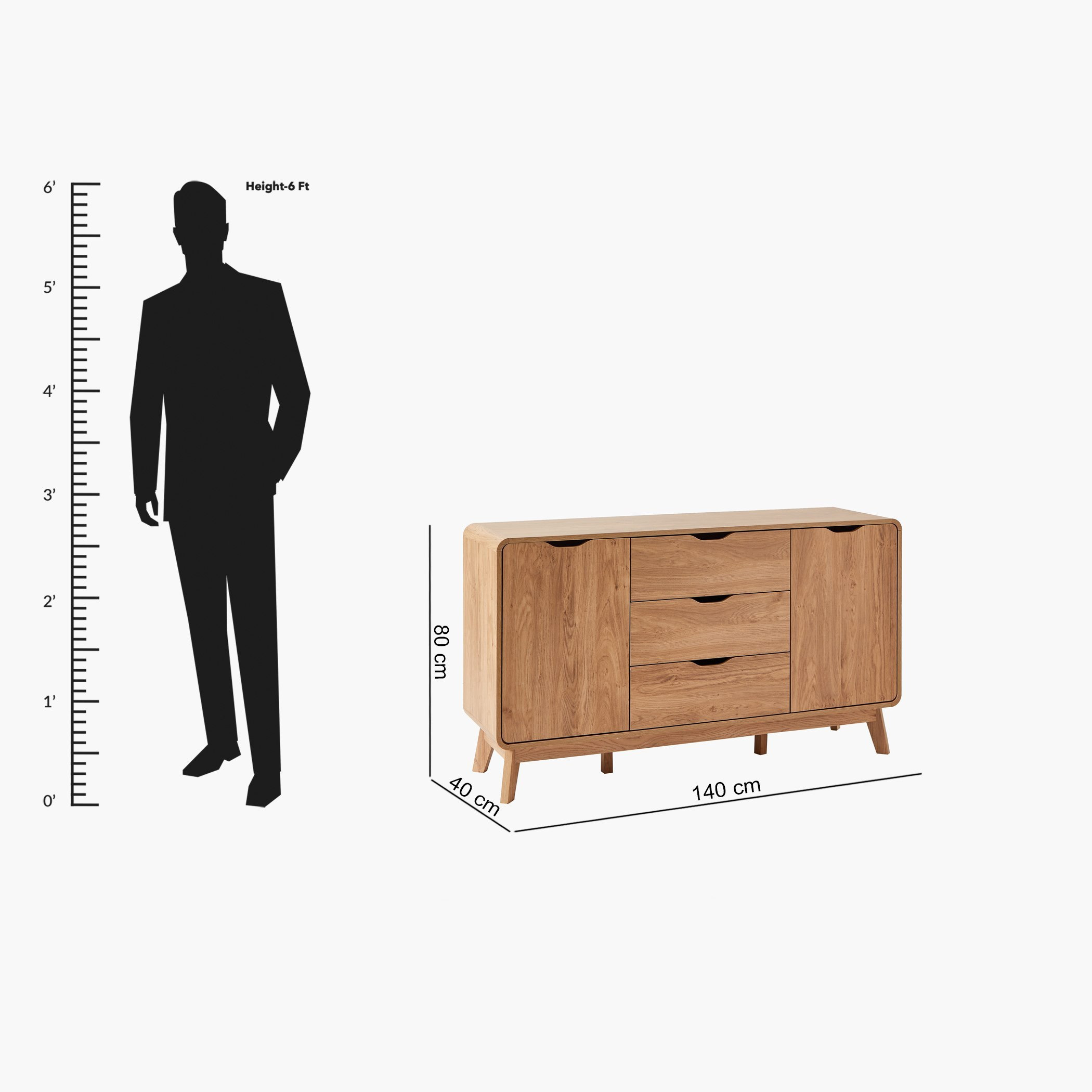 Nordic Spring 2-Door 3-Drawer Sideboard-hbxfurniture-diningroom-buffetsandsideboards-image-13