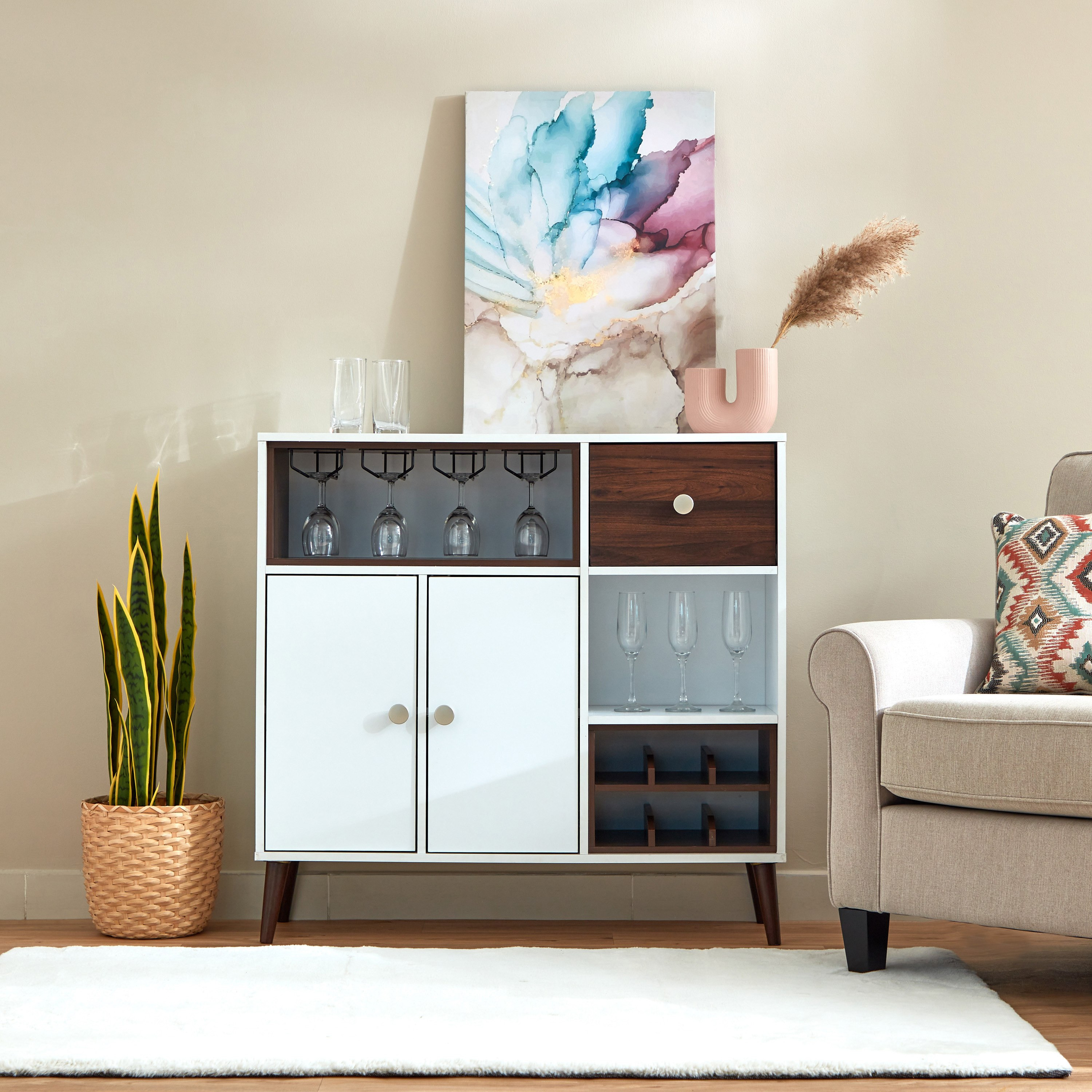 خزانة مشروبات ببابين و3 أرفف ودرج من ناتاليا-hbxfurniture-diningroom-barcountersandbarstools-image-10
