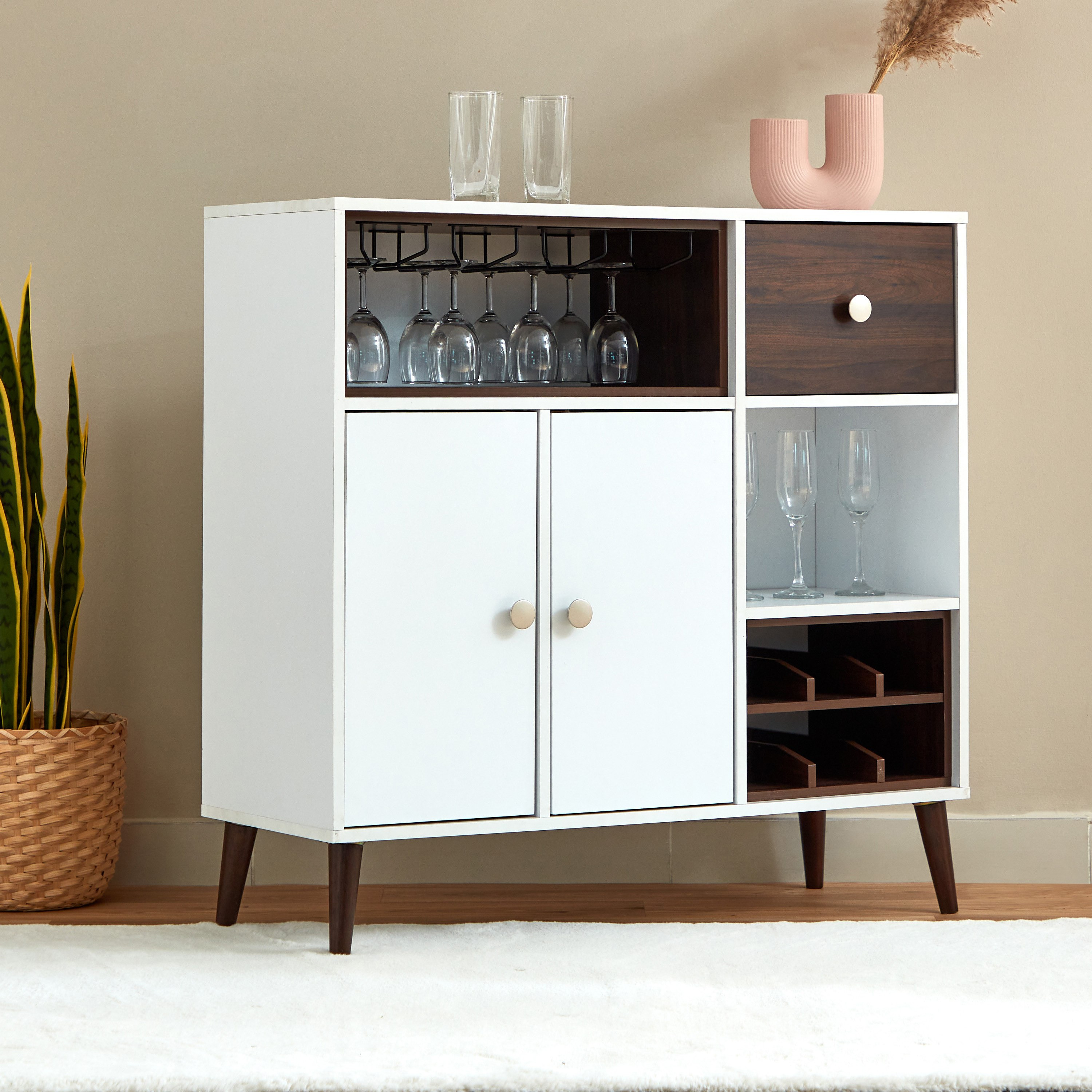 خزانة مشروبات ببابين و3 أرفف ودرج من ناتاليا-hbxfurniture-diningroom-barcountersandbarstools-image-3
