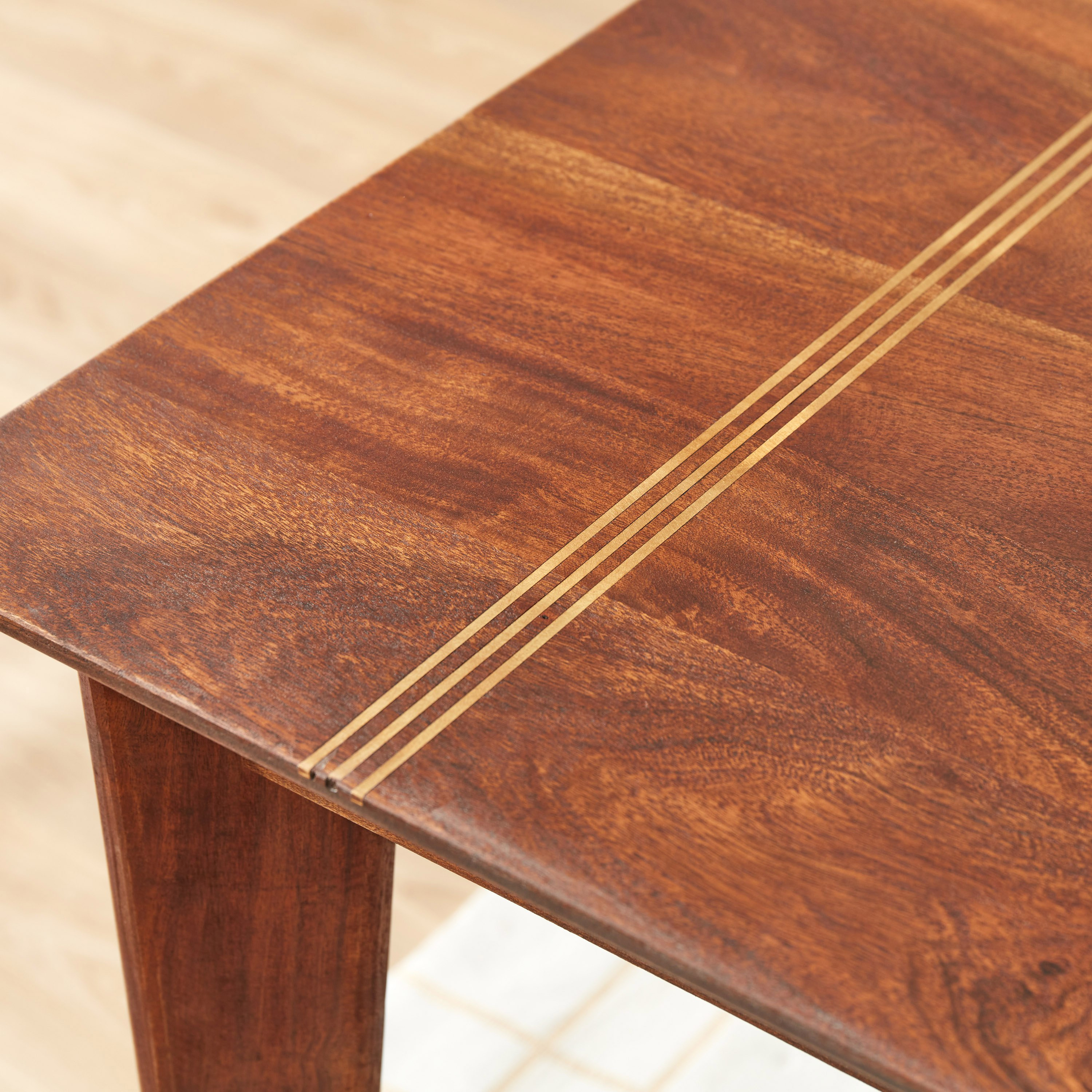 طاولة سفرة لـ6 مقاعد مطعمة بالنحاس - إيفورا لوكس من فيندرا -hbxdiningroom-diningtablesandsets-diningtables-sixseater-image-3
