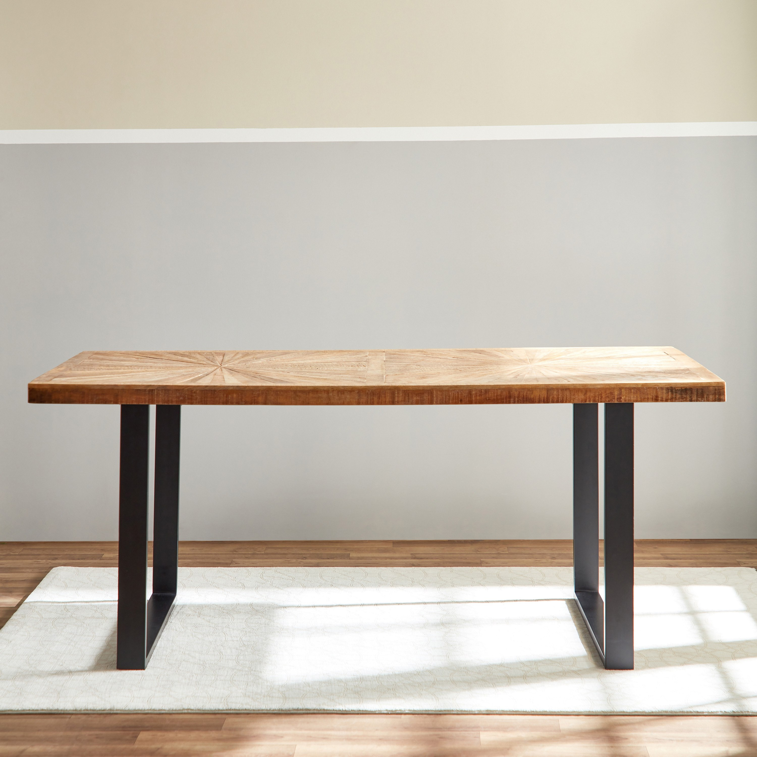 Cavon Florya 6-Seater Solid Wood Dining Table-hbxdiningroom-diningtablesandsets-diningtables-sixseater-image-2