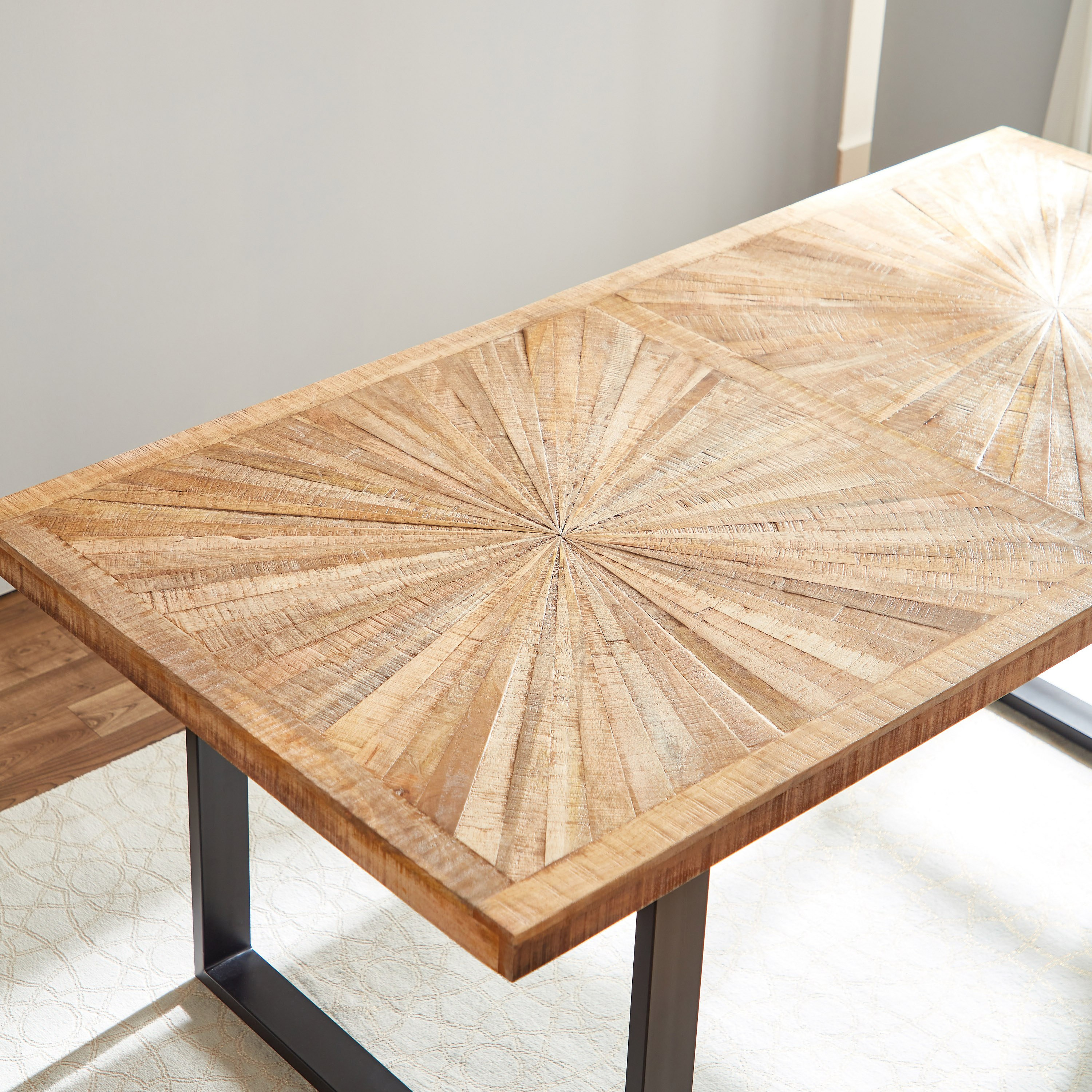 Cavon Florya 6-Seater Solid Wood Dining Table-hbxdiningroom-diningtablesandsets-diningtables-sixseater-image-3