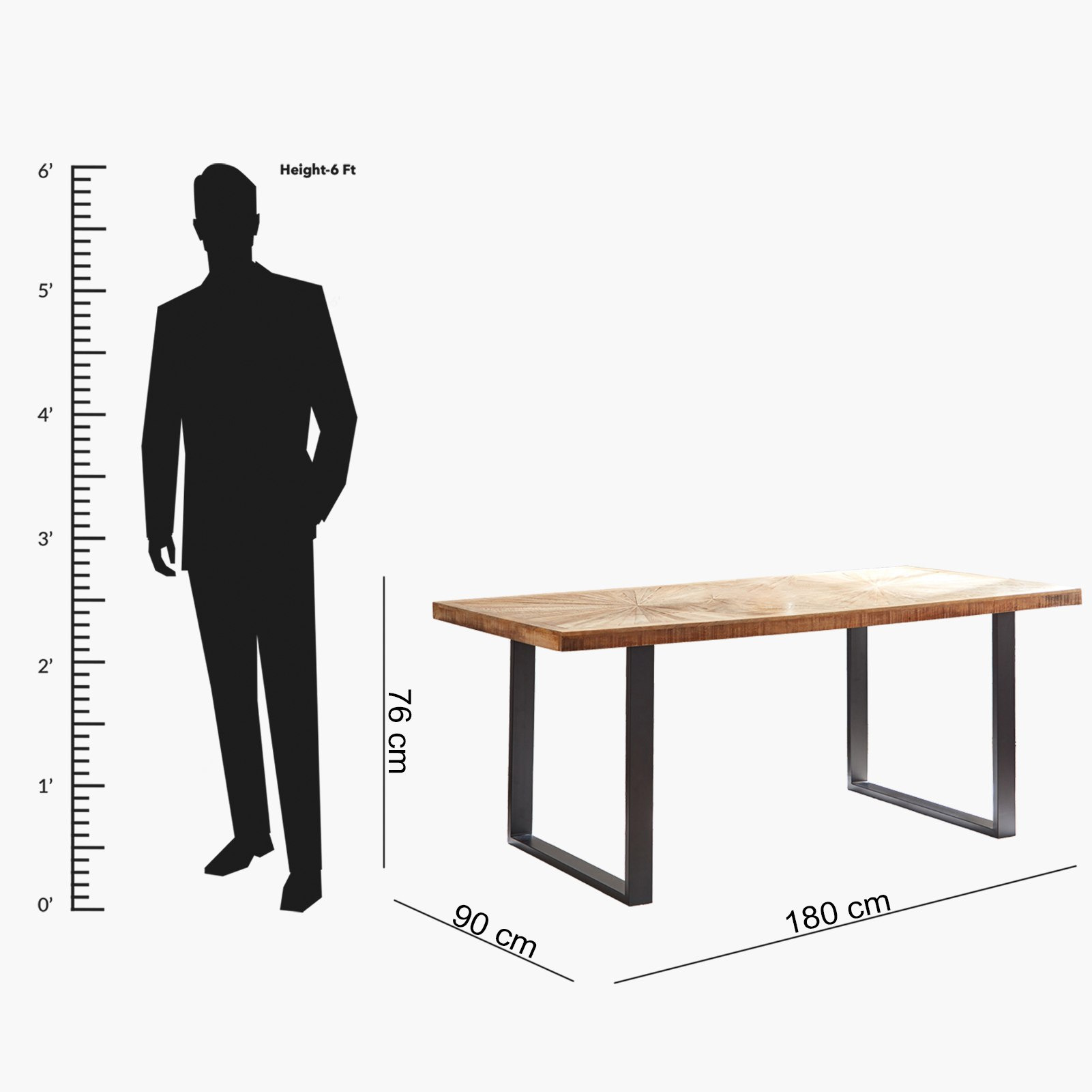 Cavon Florya 6-Seater Solid Wood Dining Table-hbxdiningroom-diningtablesandsets-diningtables-sixseater-image-9