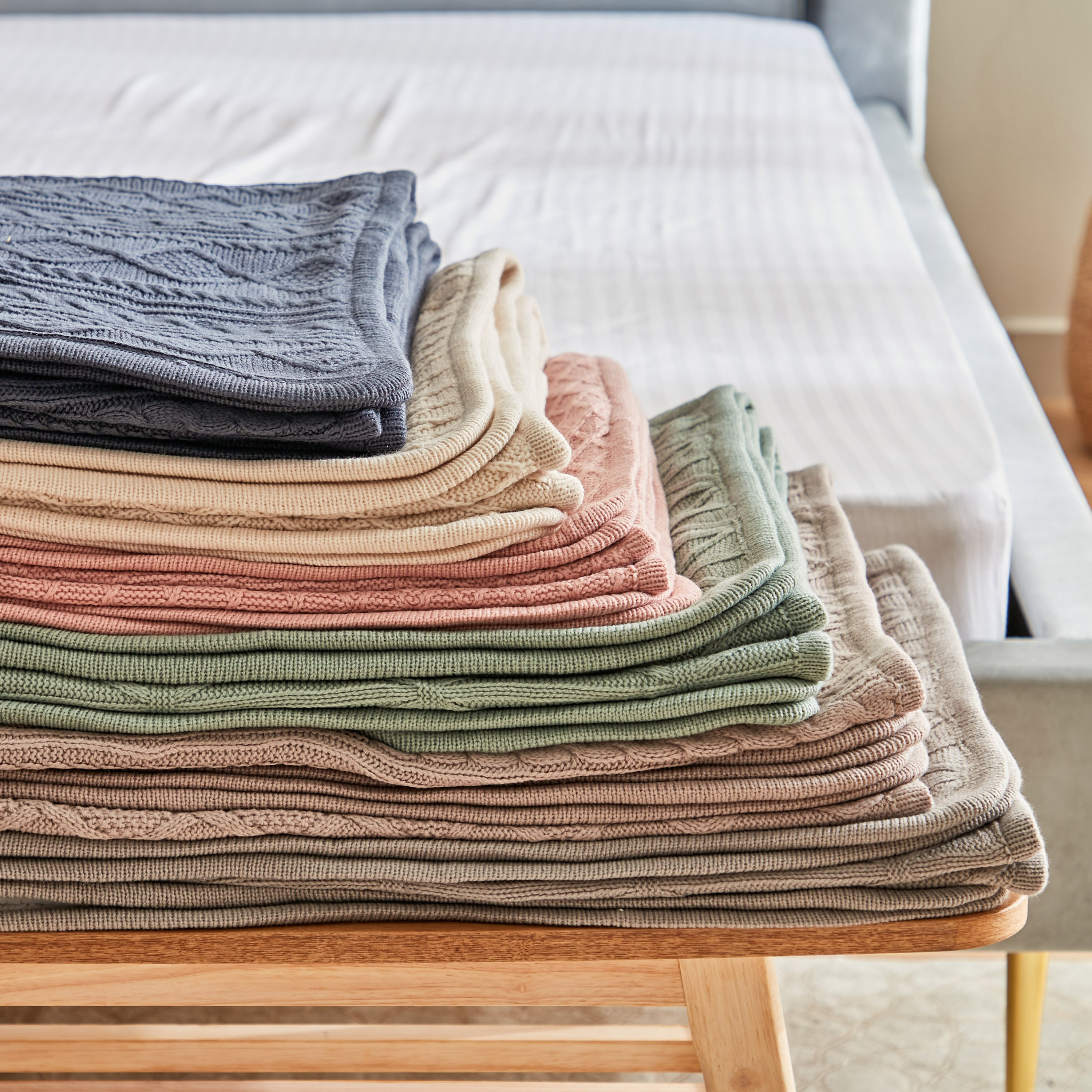 بطانية كينج محبوكة بطبقة مزدوجة من إنتارسيا - 210x230 سم-hbxhomeware-hbxbedroom-image-9