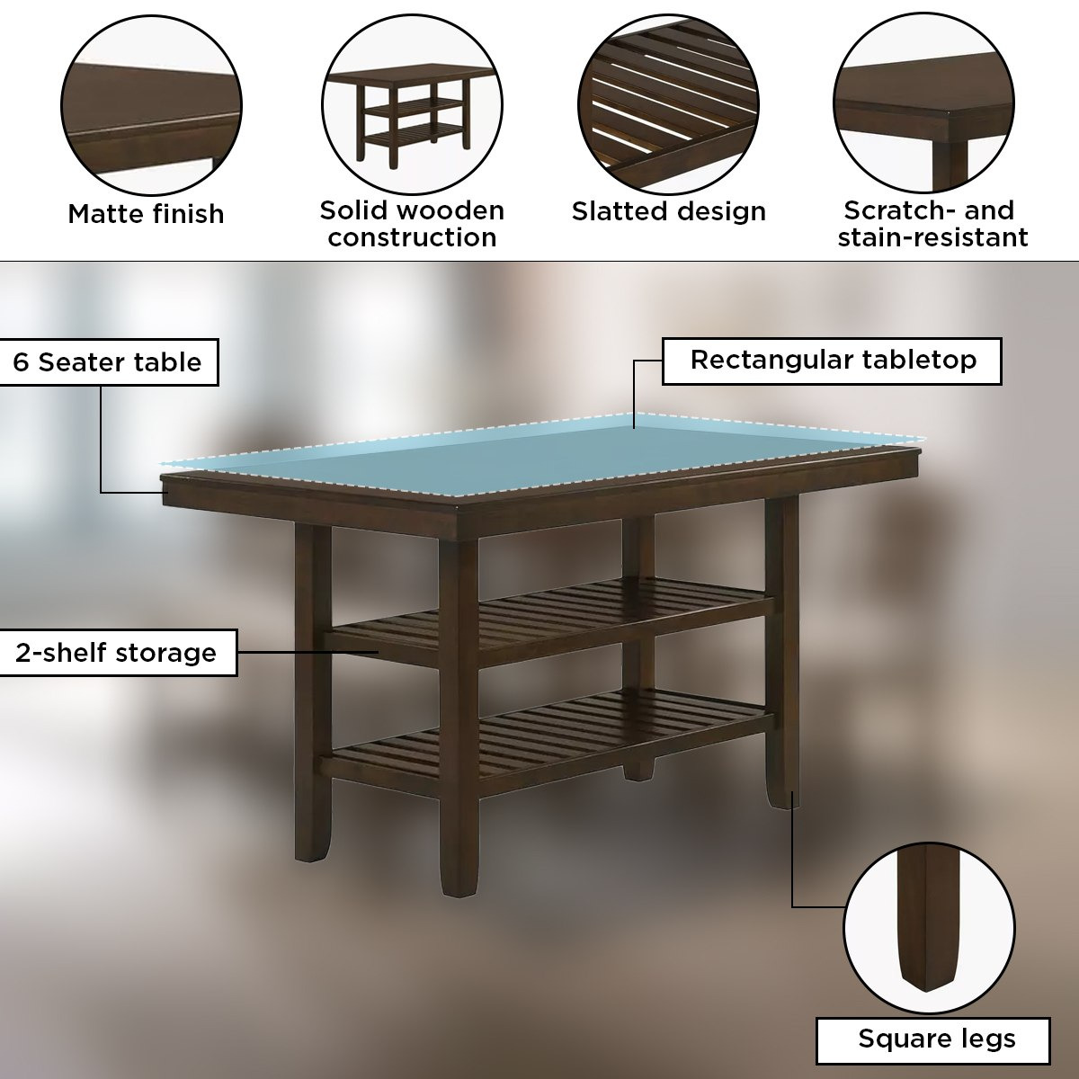 طقم سفرة 6 مقاعد مع مقعد بنش من تيرمونت-hbxfurniture-diningtablesandsets-diningsets-sixseater-image-5