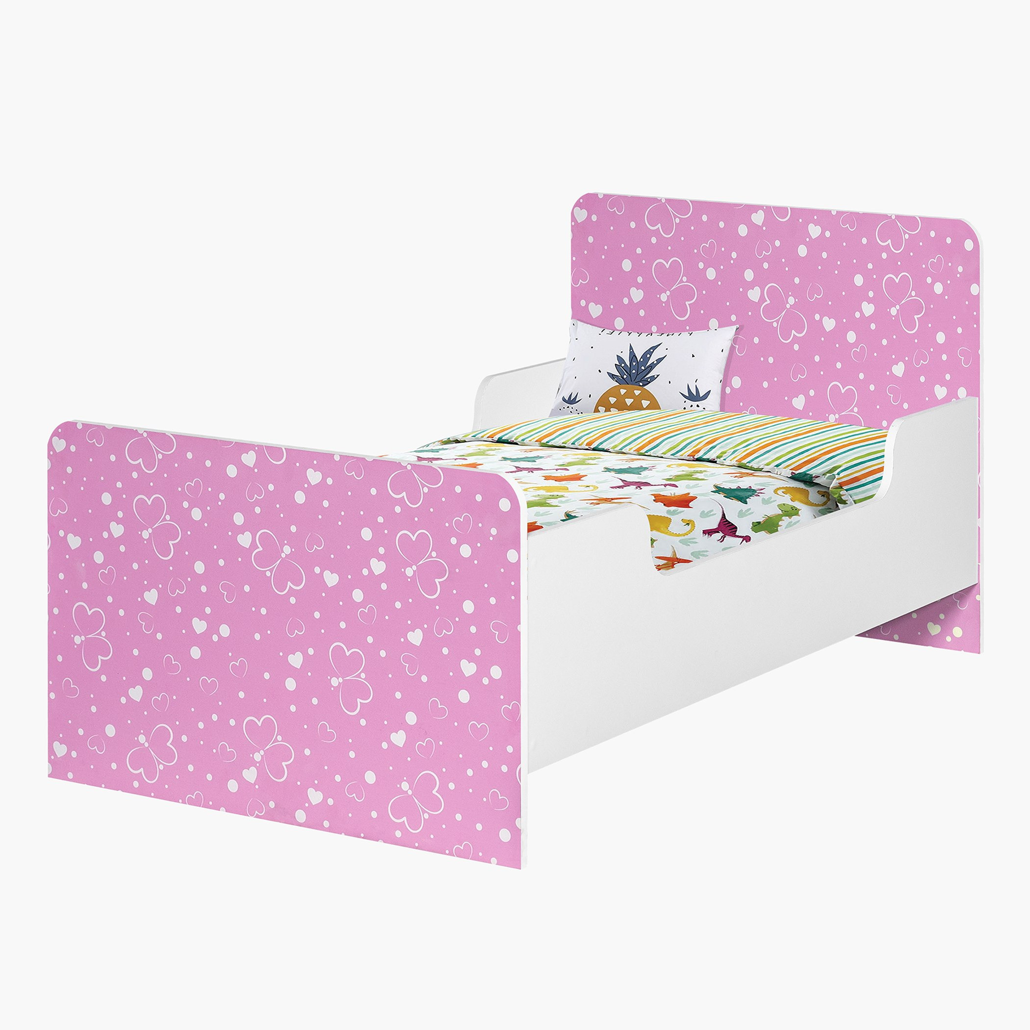 Vanilla Butterfly Toddler Bed - 70x130 cm-hbxfurniture-bedsandbedsets-beds-toddler-image-2