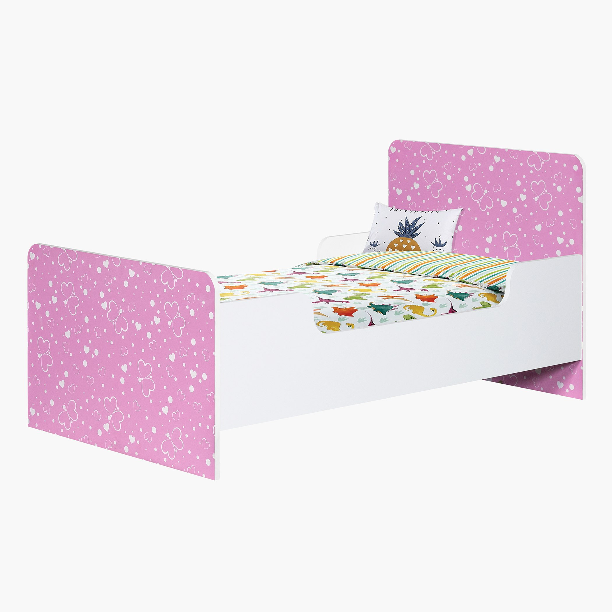 Vanilla Butterfly Toddler Bed - 70x130 cm-hbxfurniture-bedsandbedsets-beds-toddler-image-3