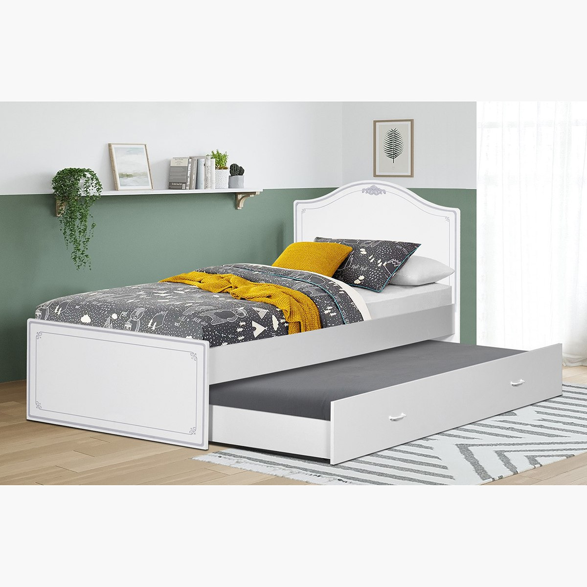 سرير فردي قابل للسّحب من سبرينج - 190x90 سم-hbxfurniture-bedsandbedsets-beds-image-3