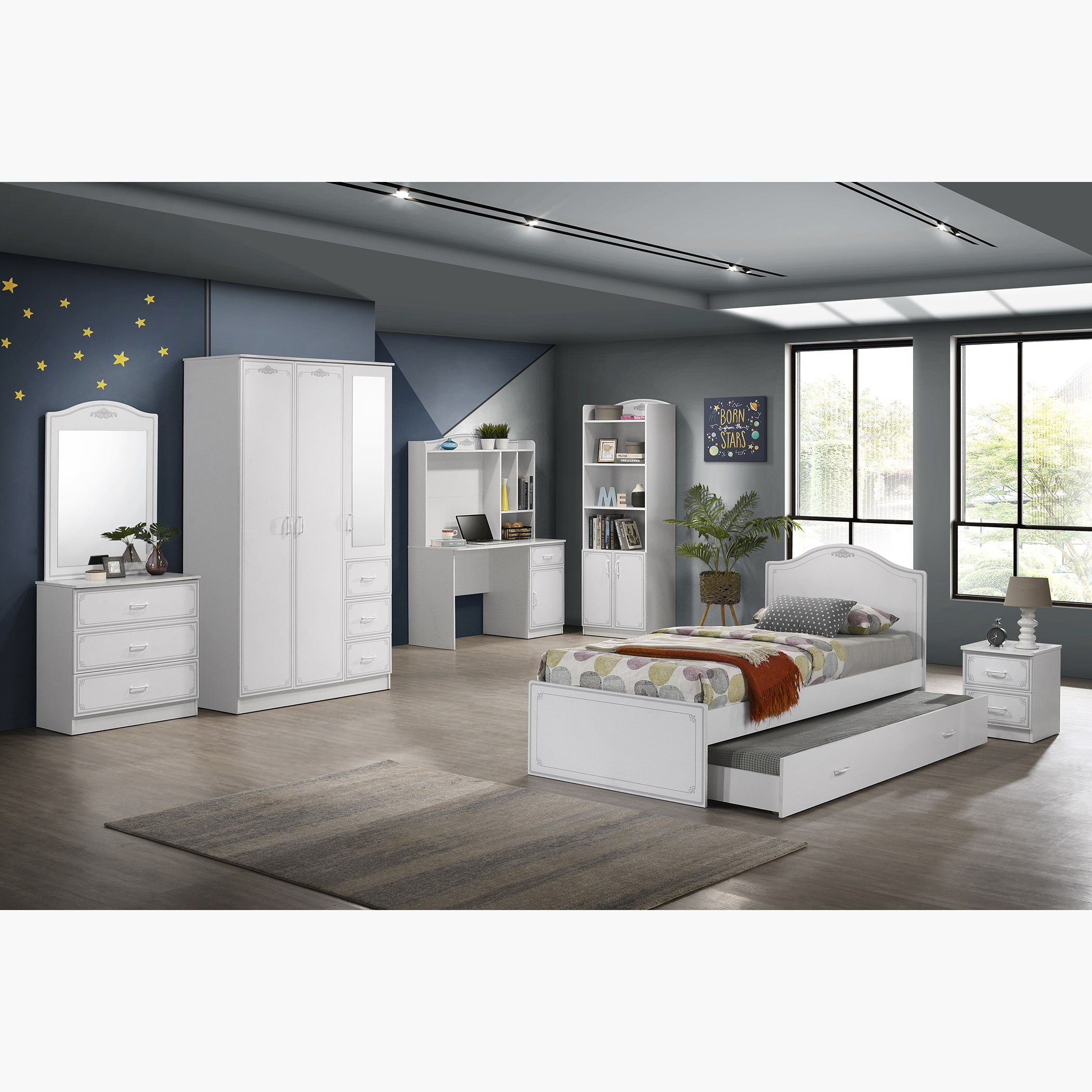 مرآة لطاولة تزيين 3 أدراج من سبرينج-hbxfurniture-kidsroom-kidsdressersandmirrors-image-4