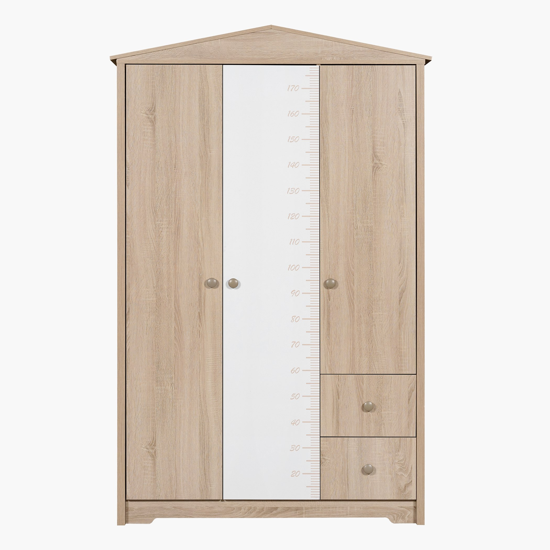 My House 3-Door Wardrobe with 2 Drawers-hbxfurniture-wardrobes-image-2