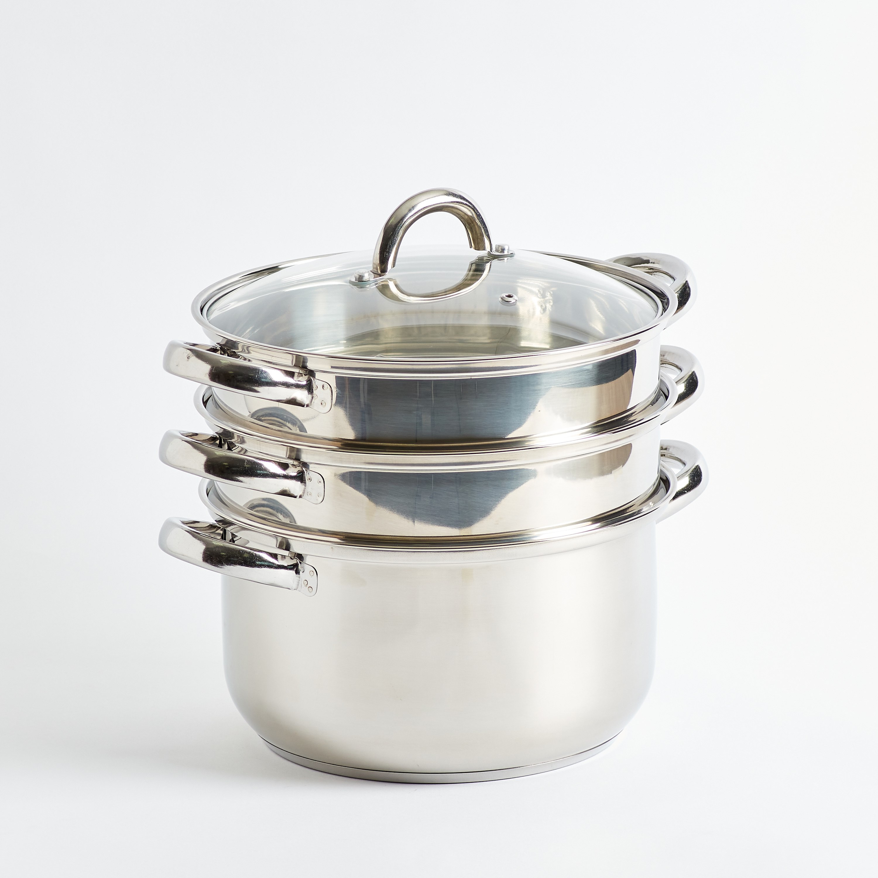 قدر بخار ستانليس ستيل 3 طوابق بغطاء من بريما - 24 سم-hbxhomeware-hbxkitchen-image-7