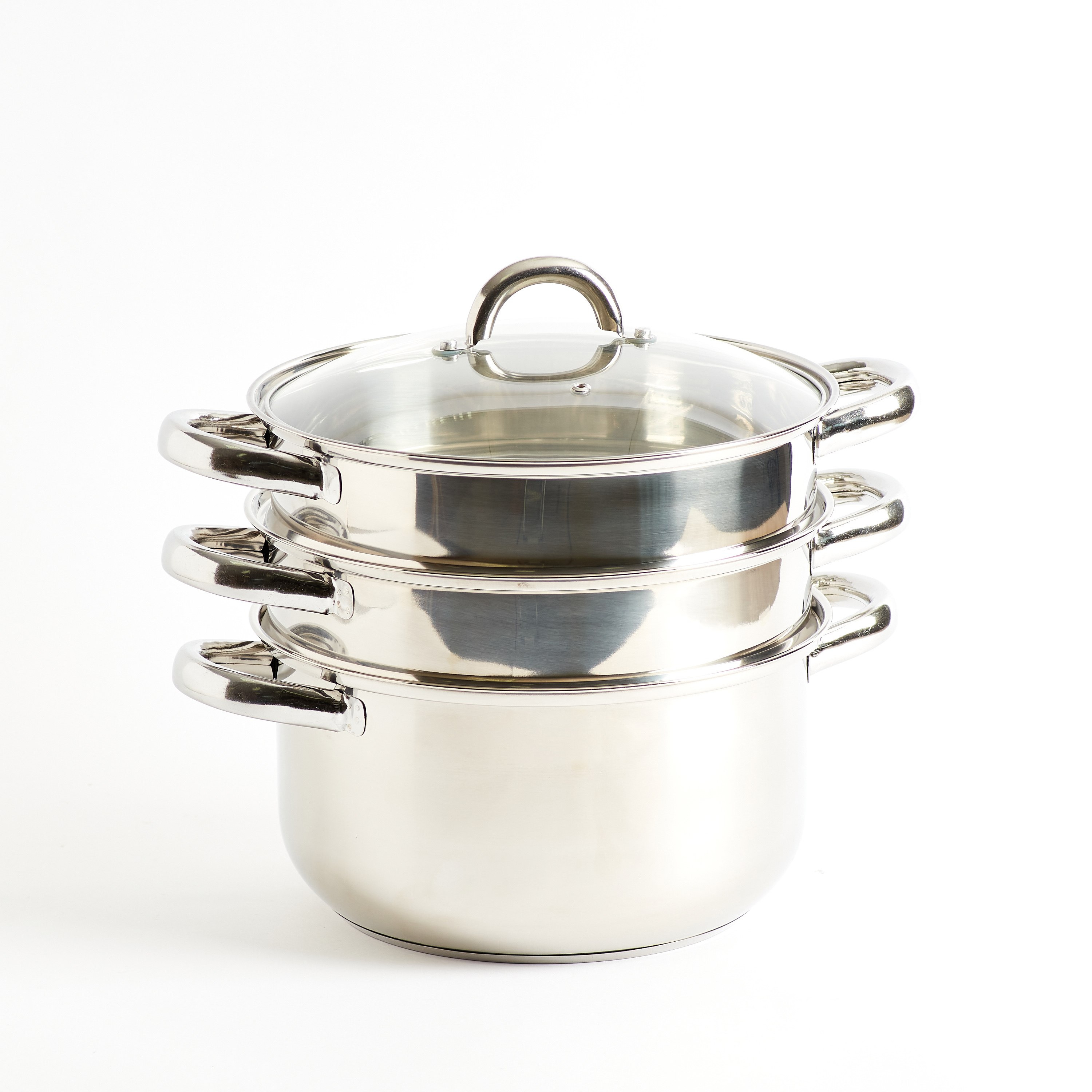 قدر بخار ستانليس ستيل 3 طوابق بغطاء من بريما - 26 سم-hbxhomeware-hbxkitchen-image-7